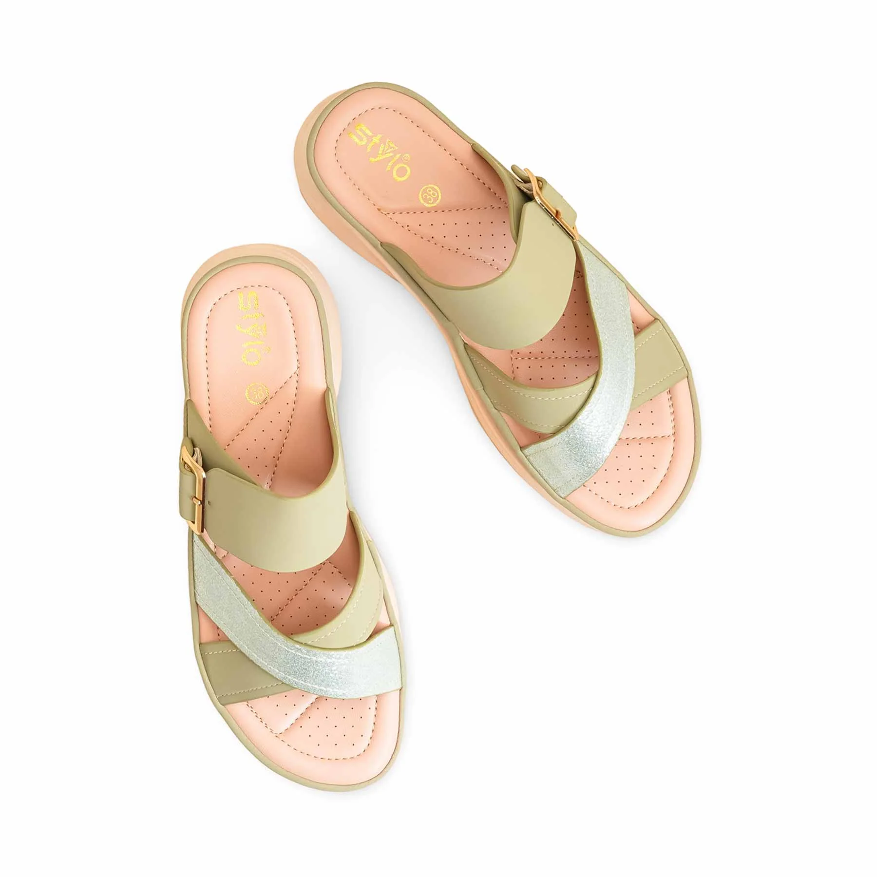 Olive Formal Slipper PU0581 - Image 5
