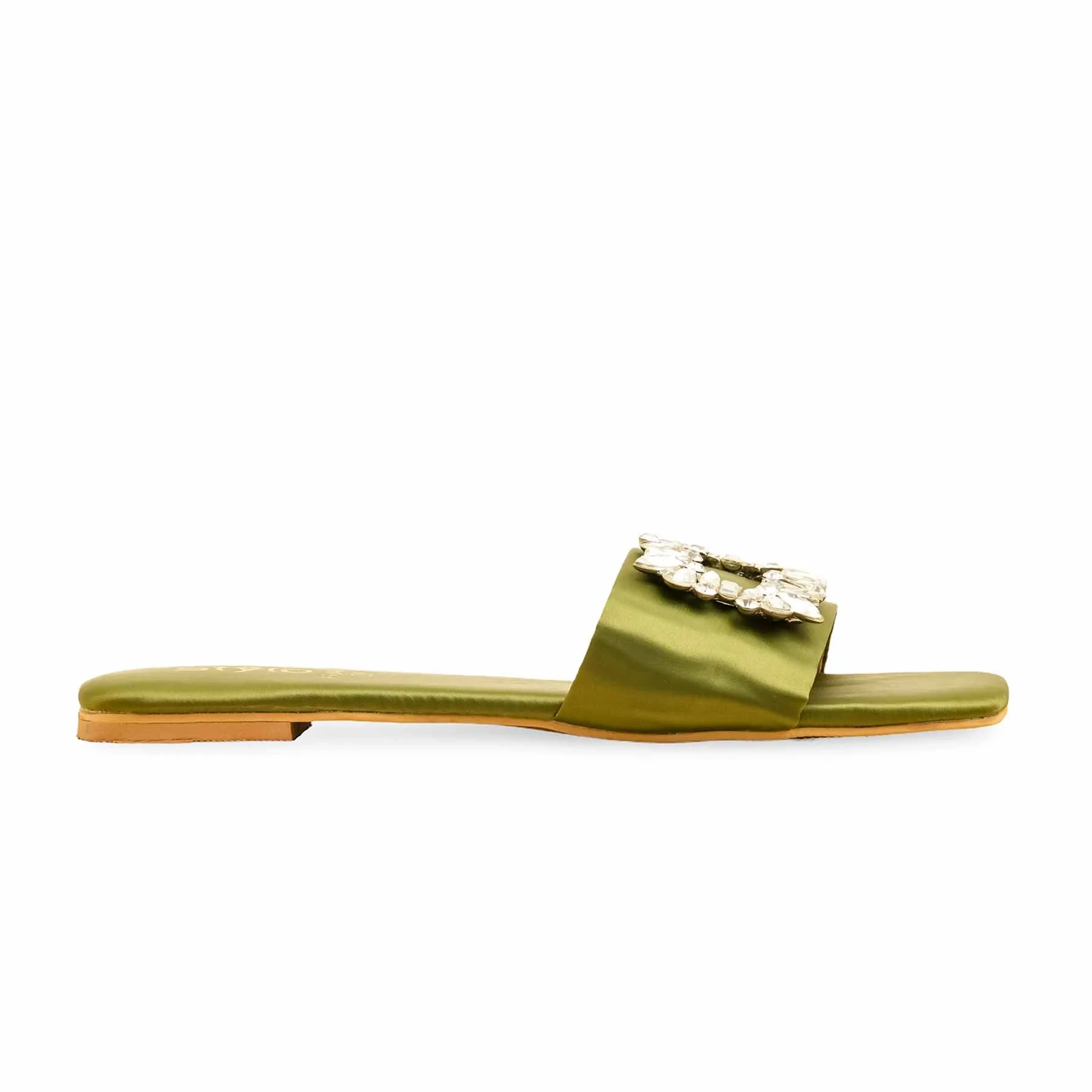 Olive Formal Women Slipper FR8422 - Image 2