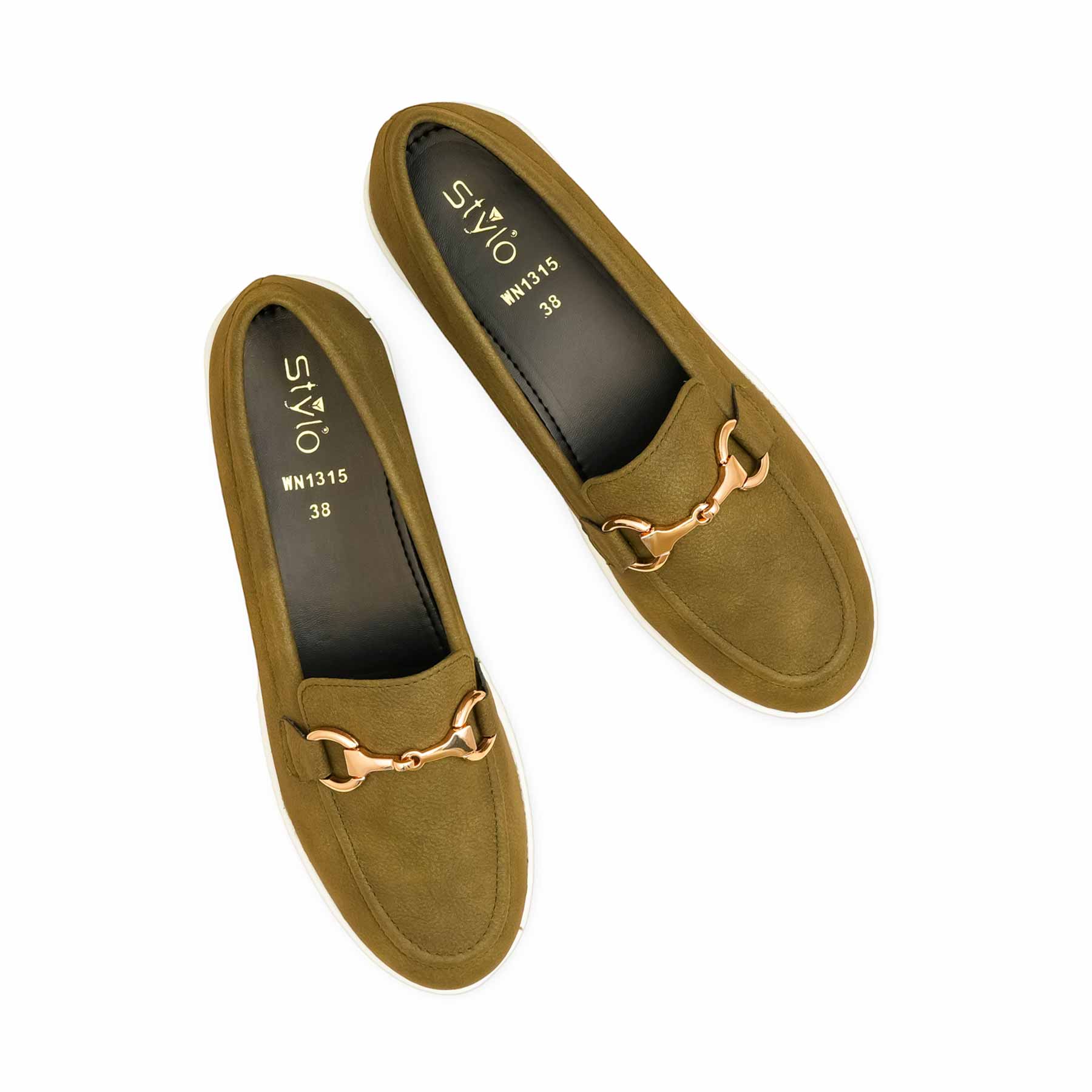 Olive Pumps For Women WN1315 - Image 5