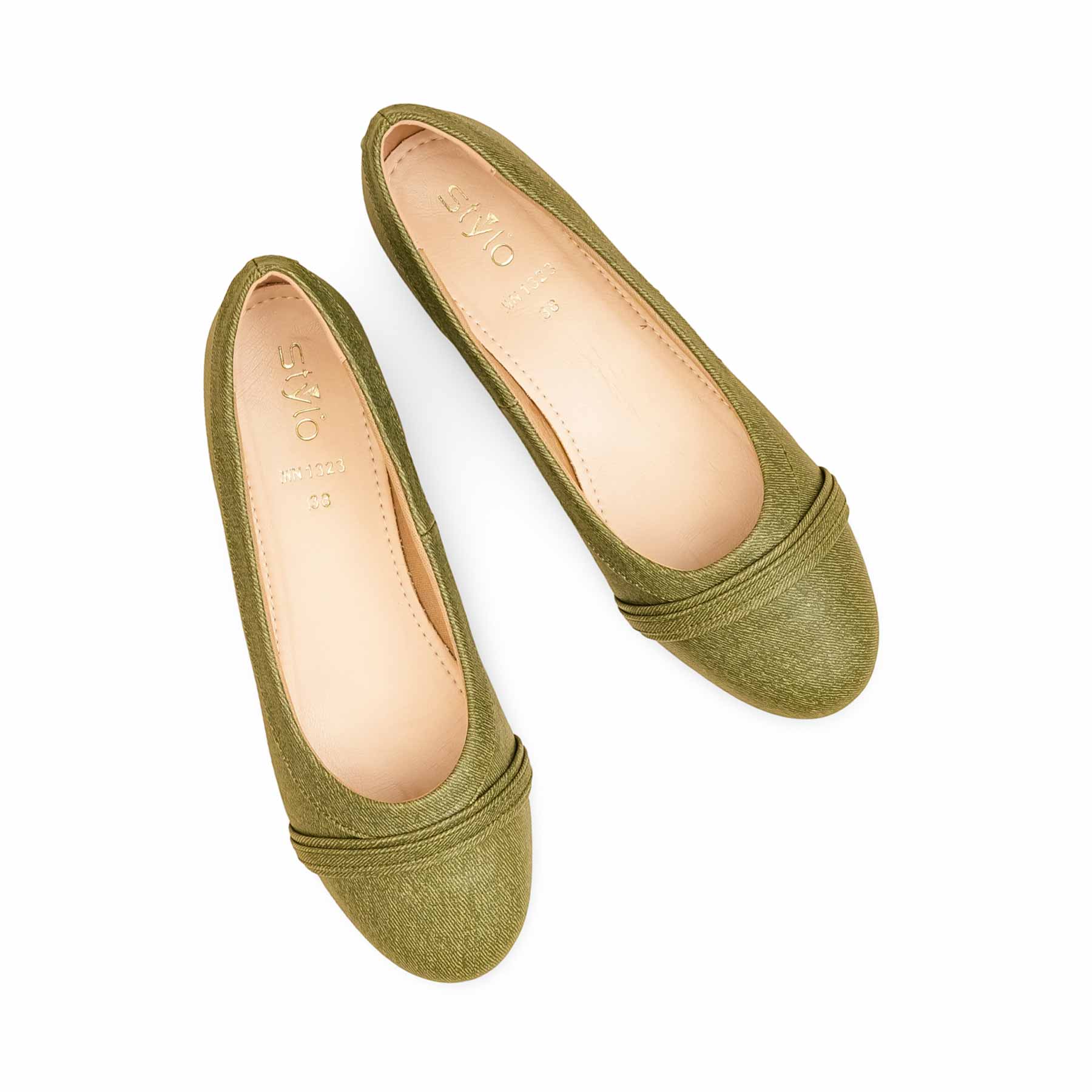 Olive Pumps For Women WN1323 - Image 5