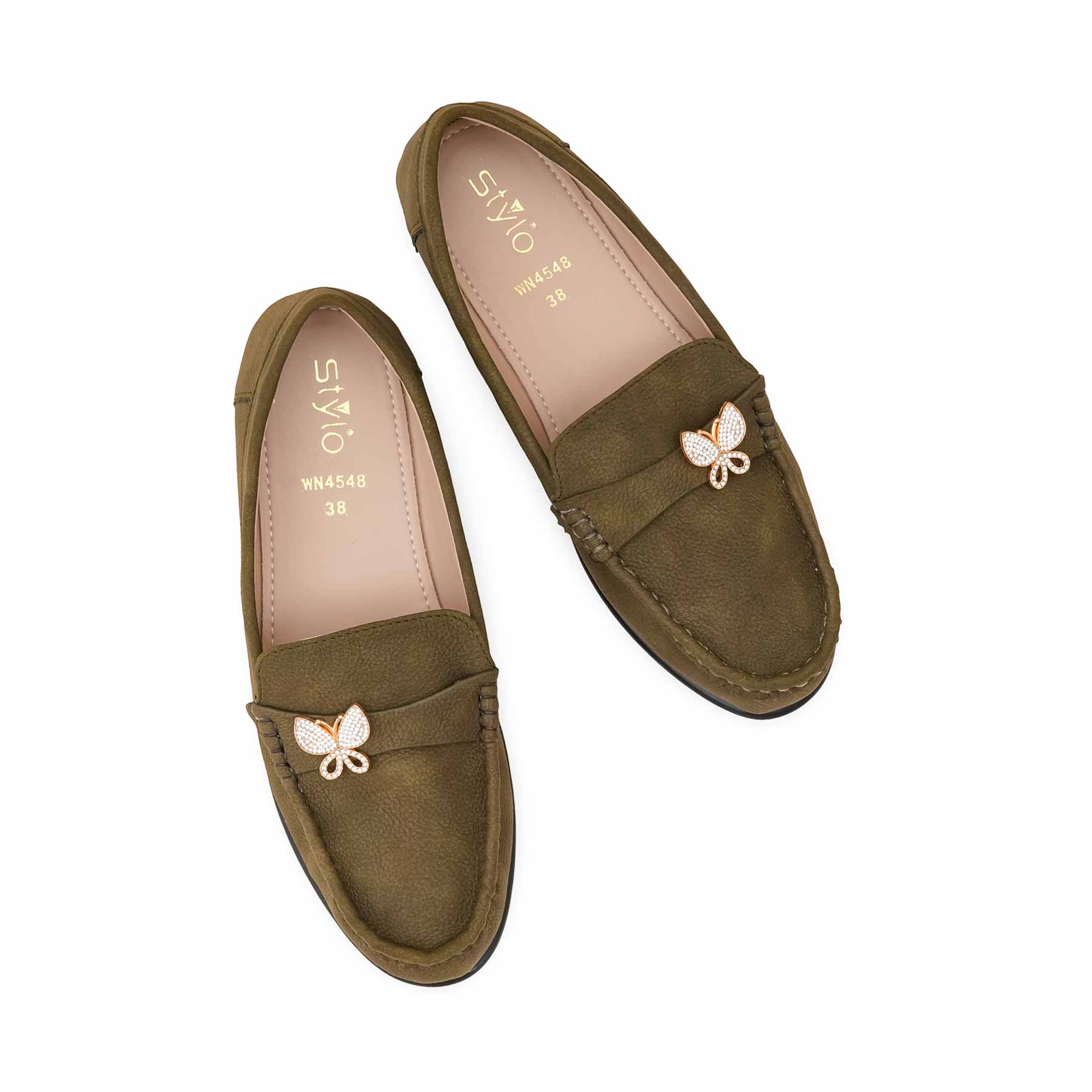 Olive Women Moccasin WN4548 - Image 5