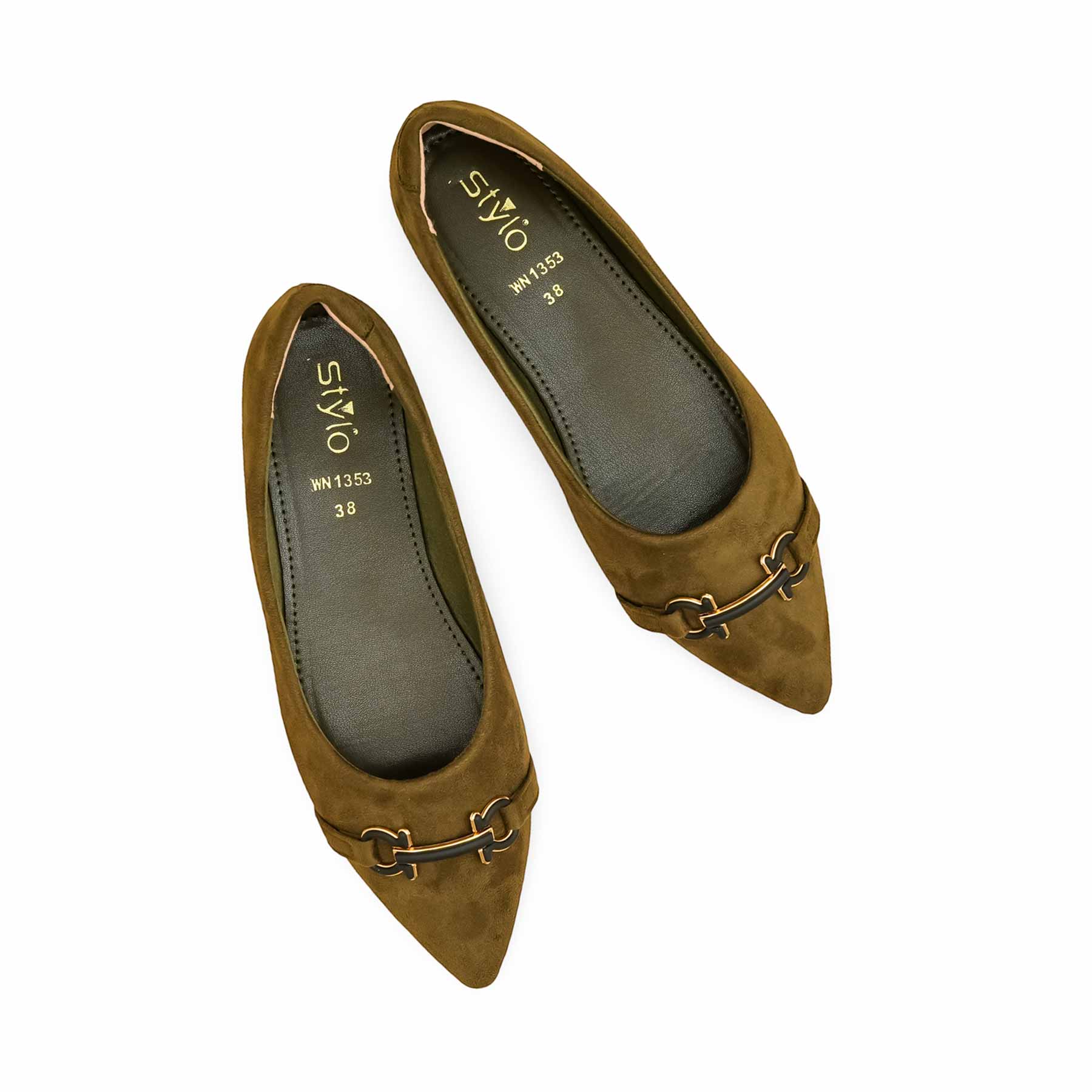 Olive Women Pumps WN1353 - Image 5