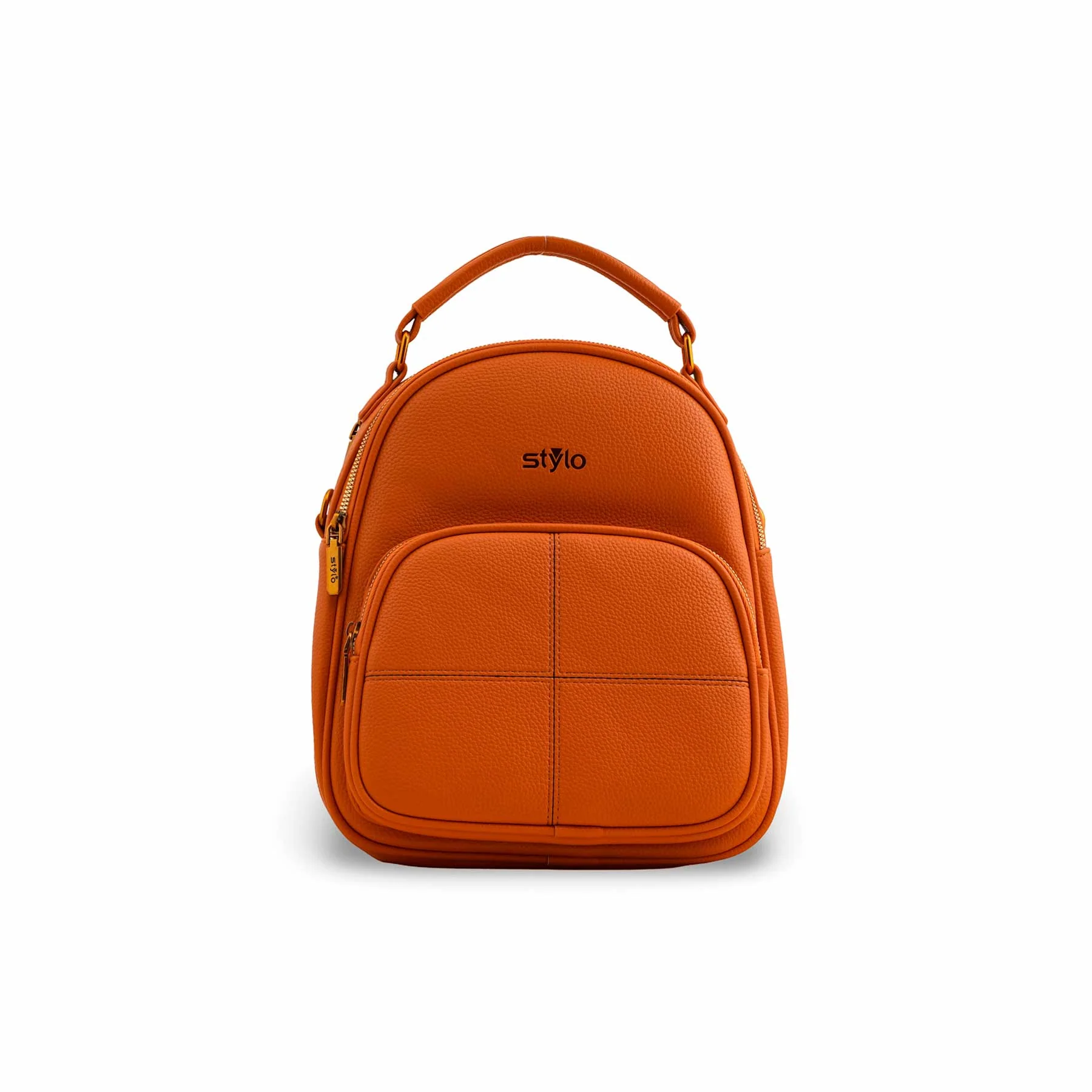 Orange Casual Backpack P36389 - Image 2