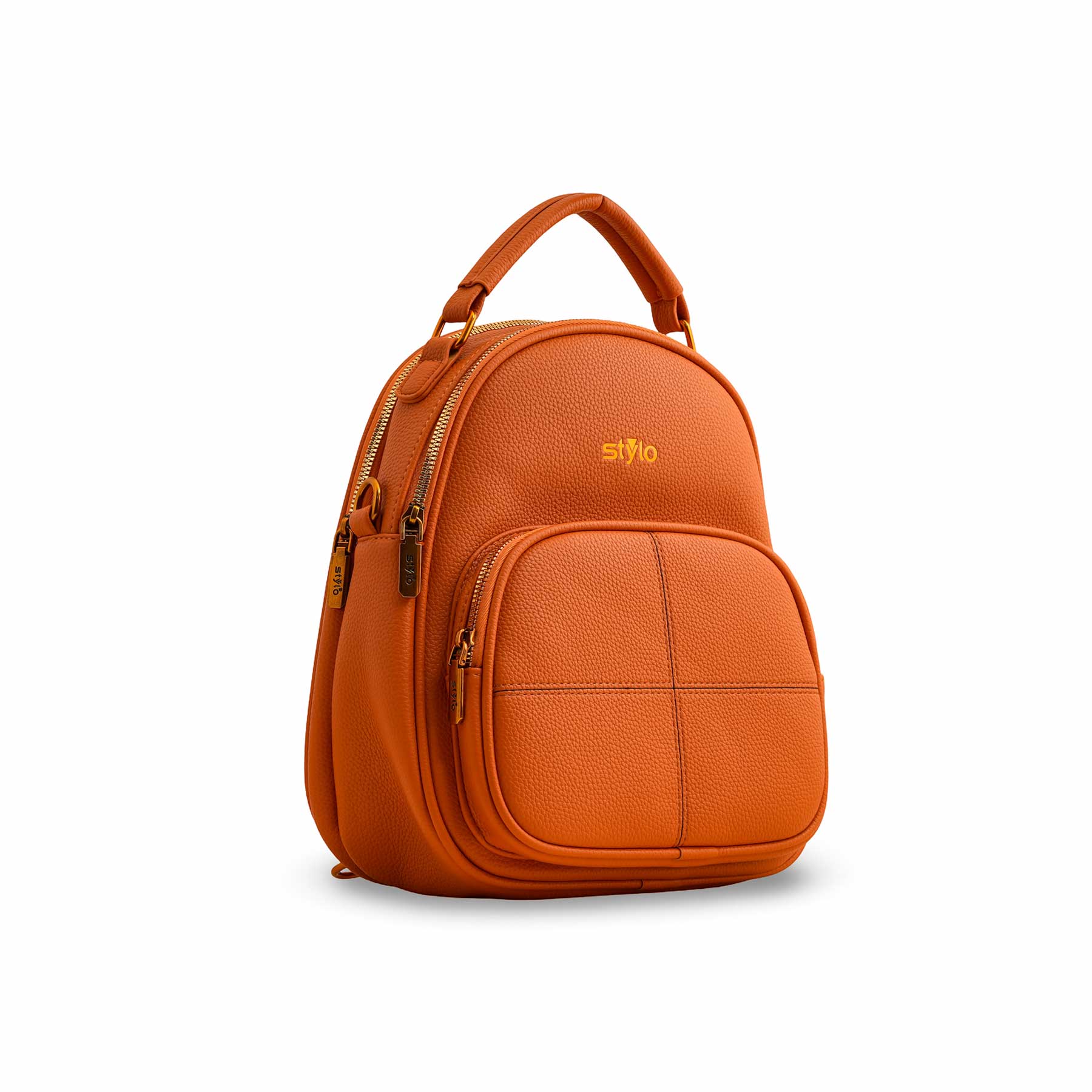 Orange Casual Backpack P36389 - Image 3
