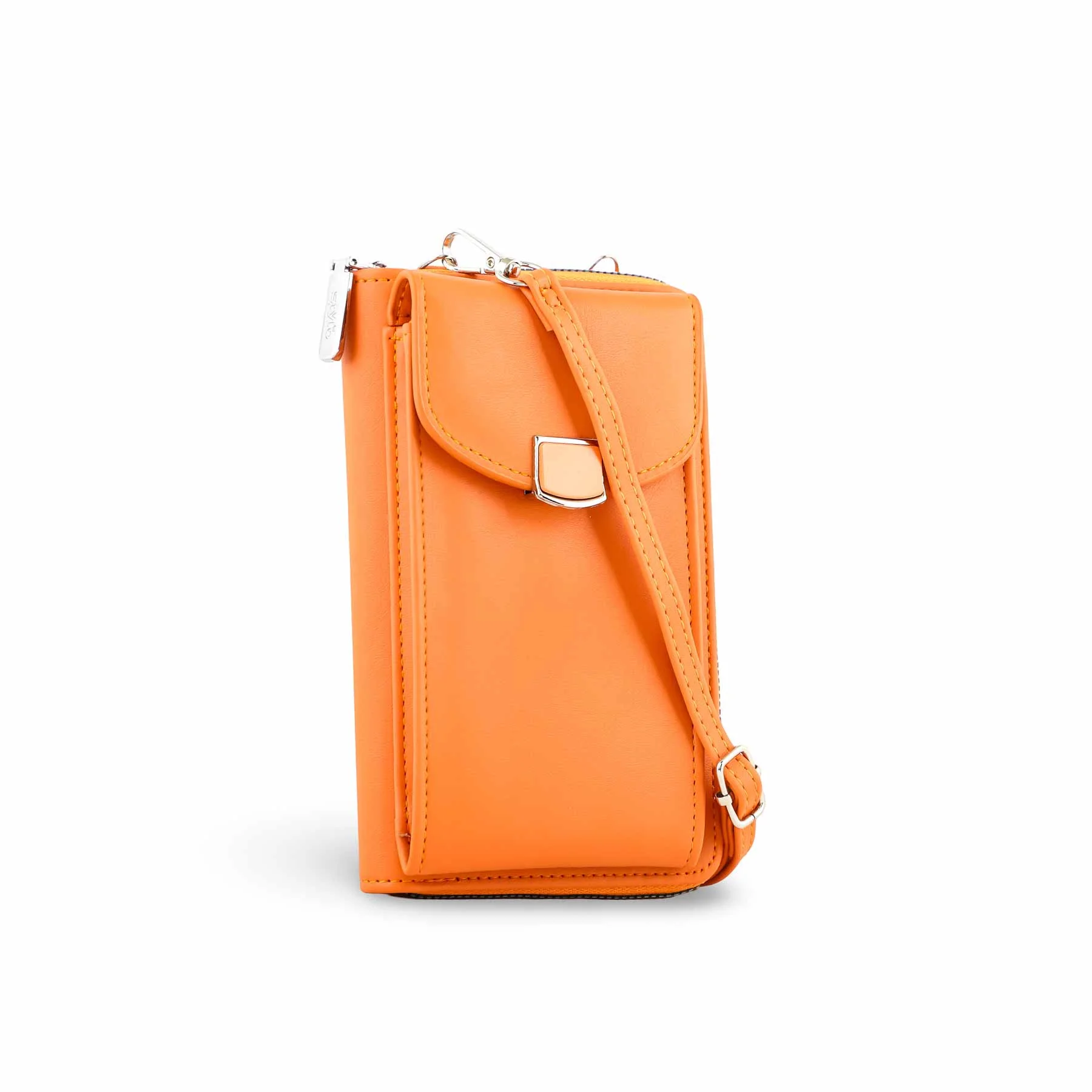 Orange Casual Pouch For Women P97619 - Image 2