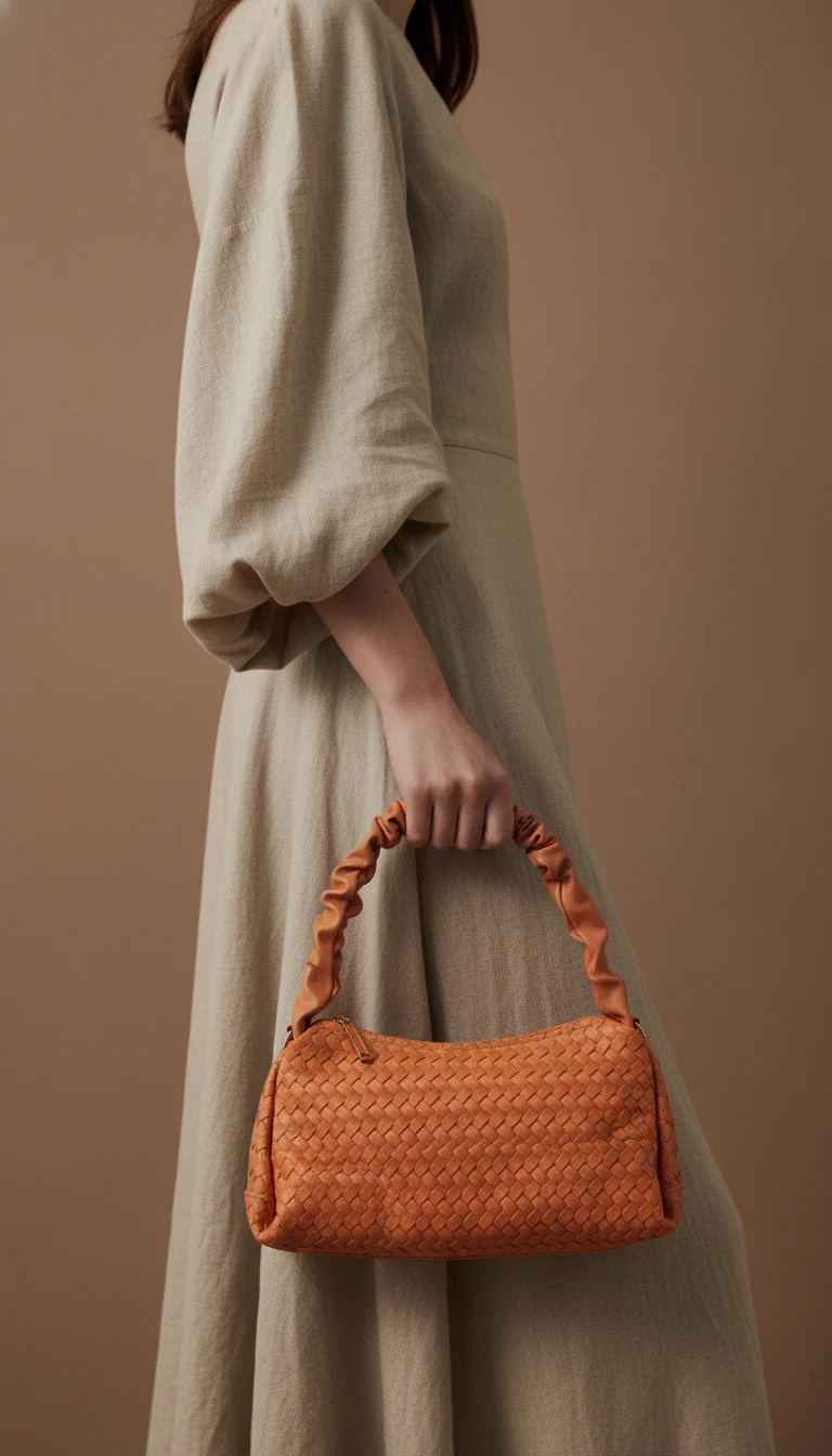 Orange Casual Pouch For Women P97664 - Image 2