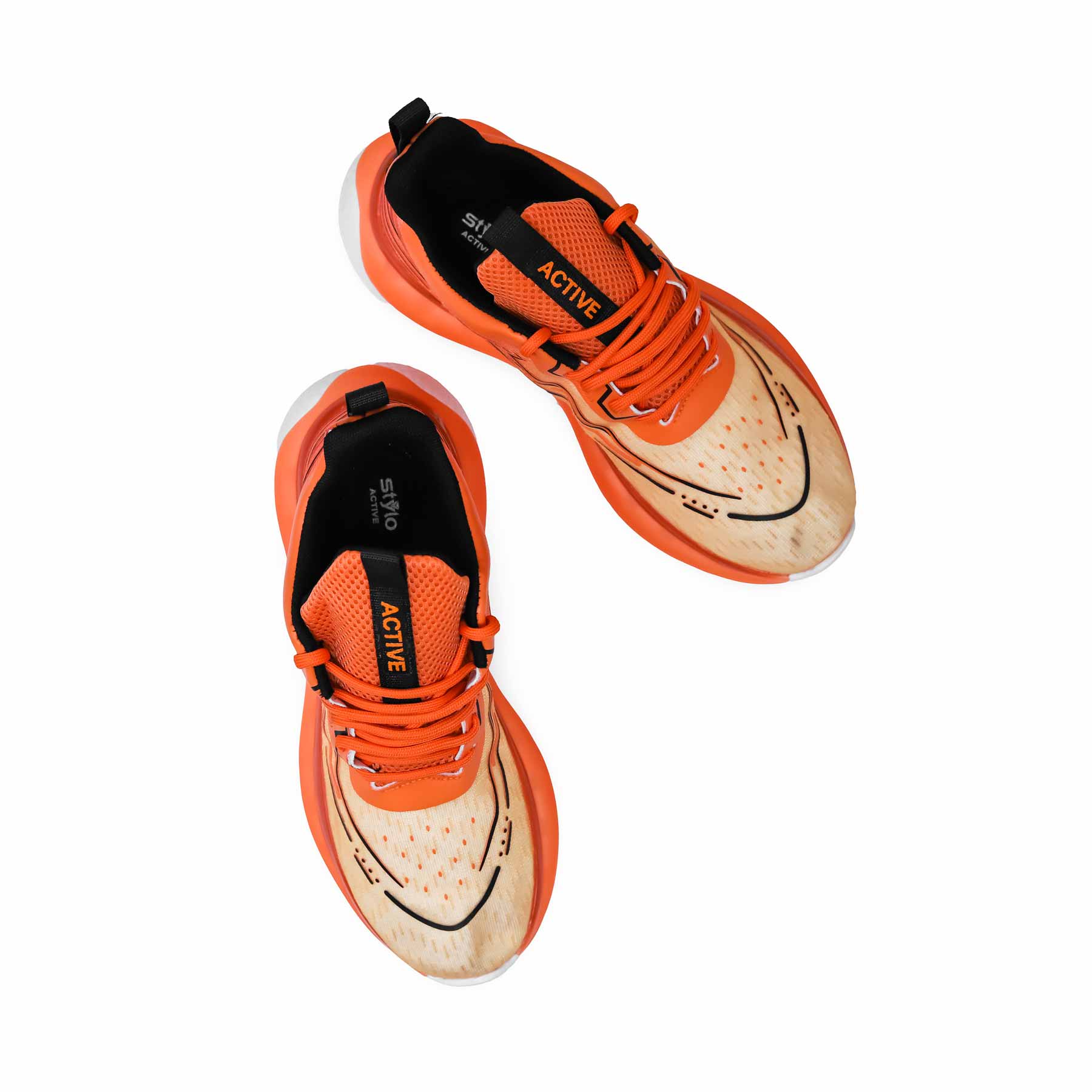 Orange Casual Sneaker AT7343 - Image 5