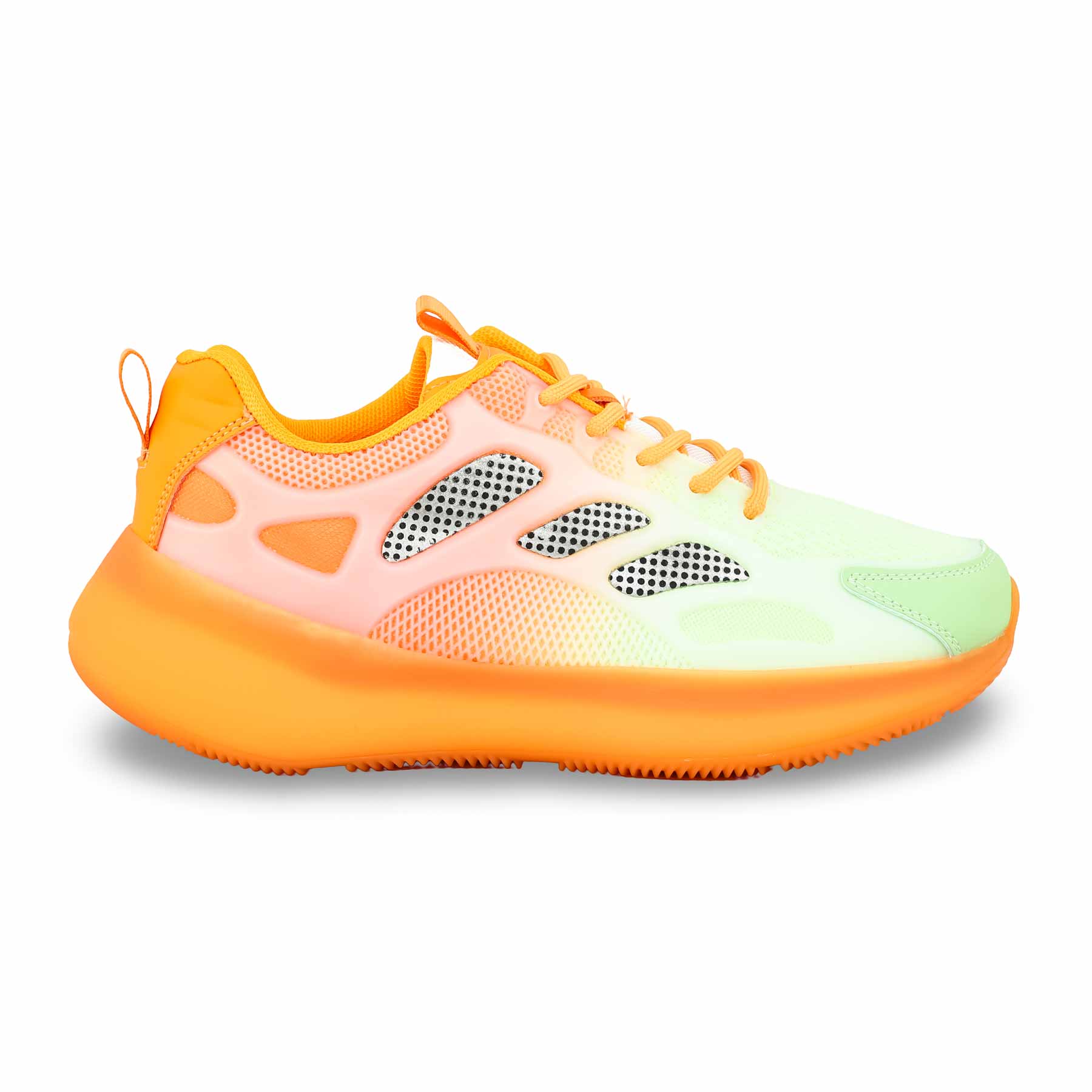 Orange Casual Sneaker For Women AT7348 - Image 2