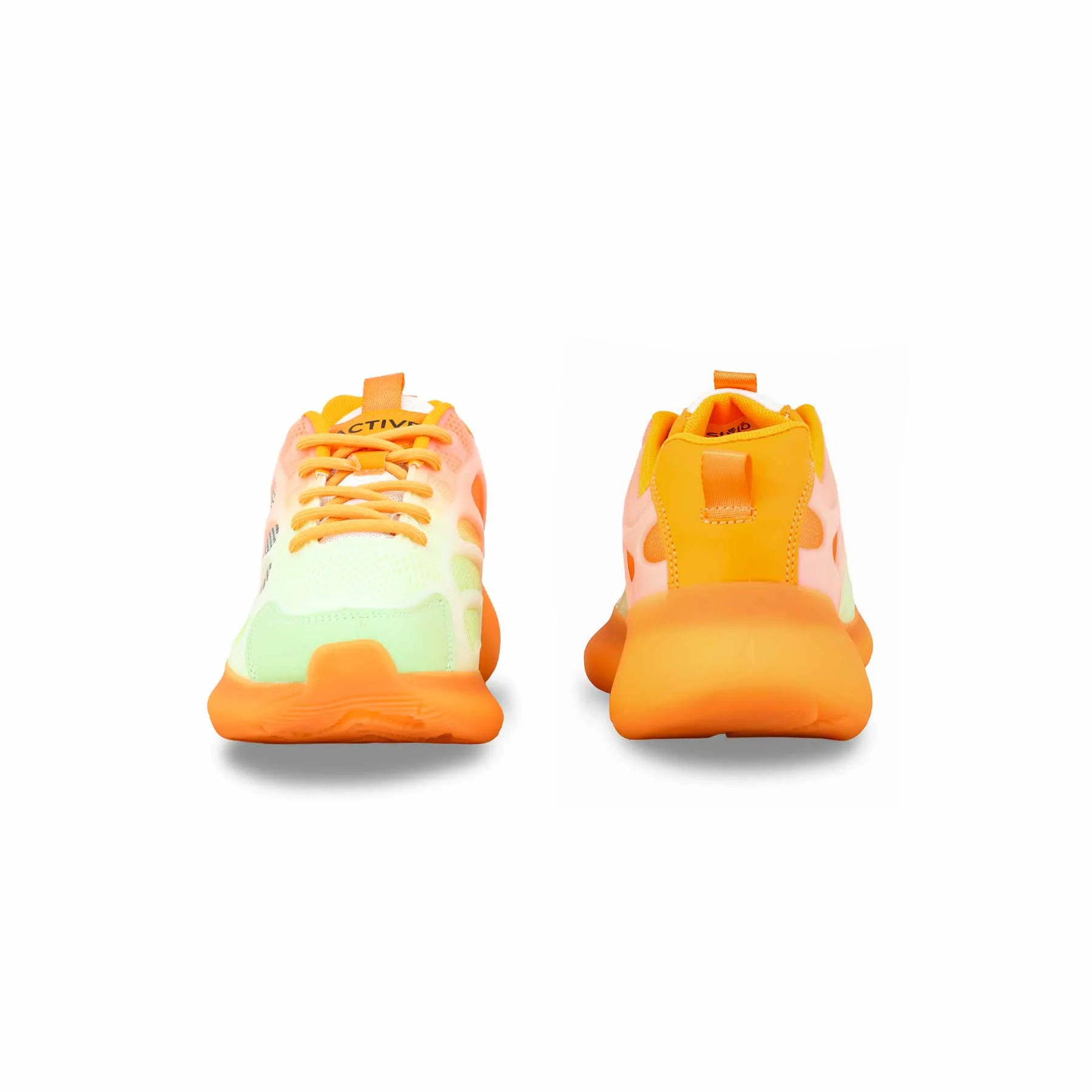 Orange Casual Sneaker For Women AT7348 - Image 4