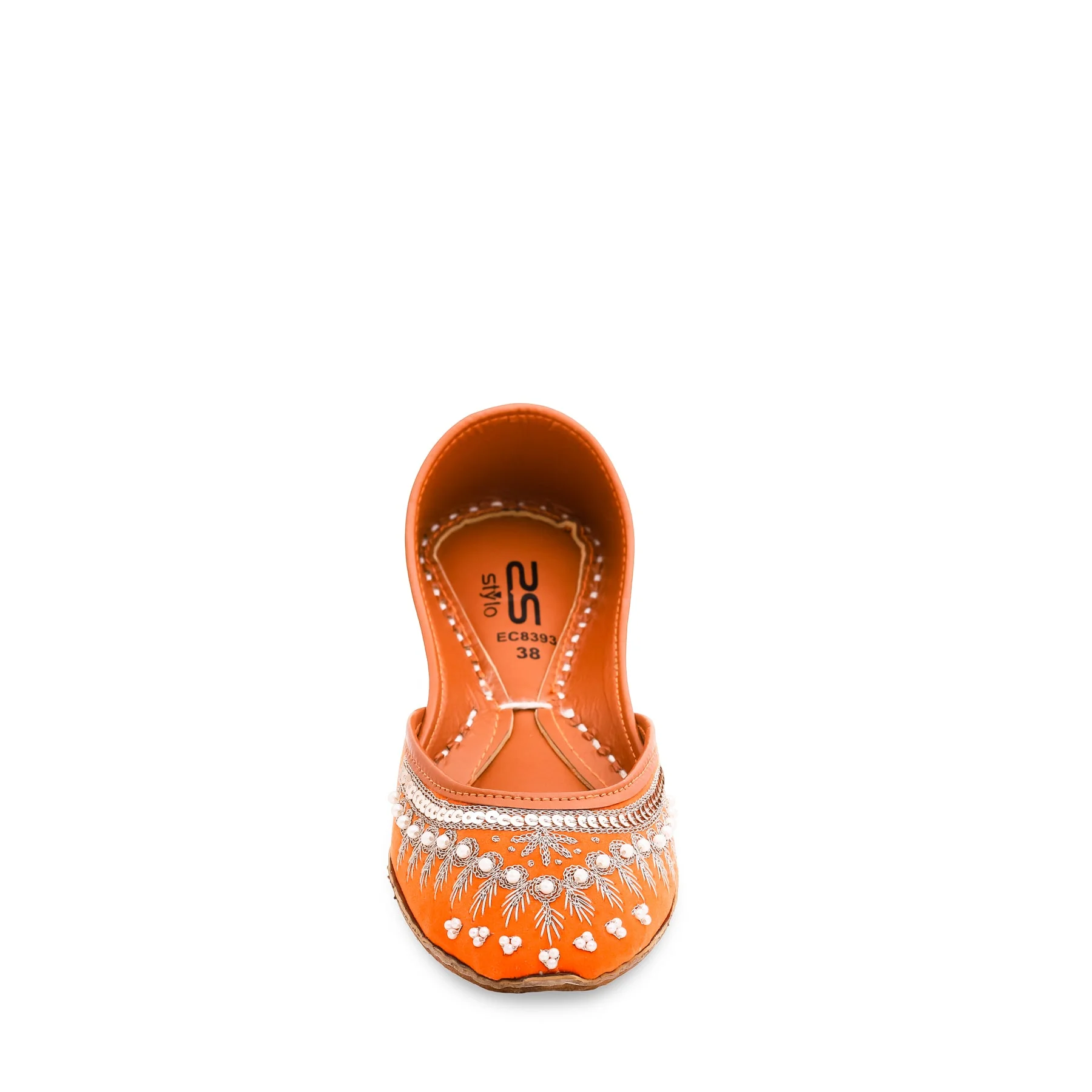 Orange Fancy Khussa EC8393 - Image 3