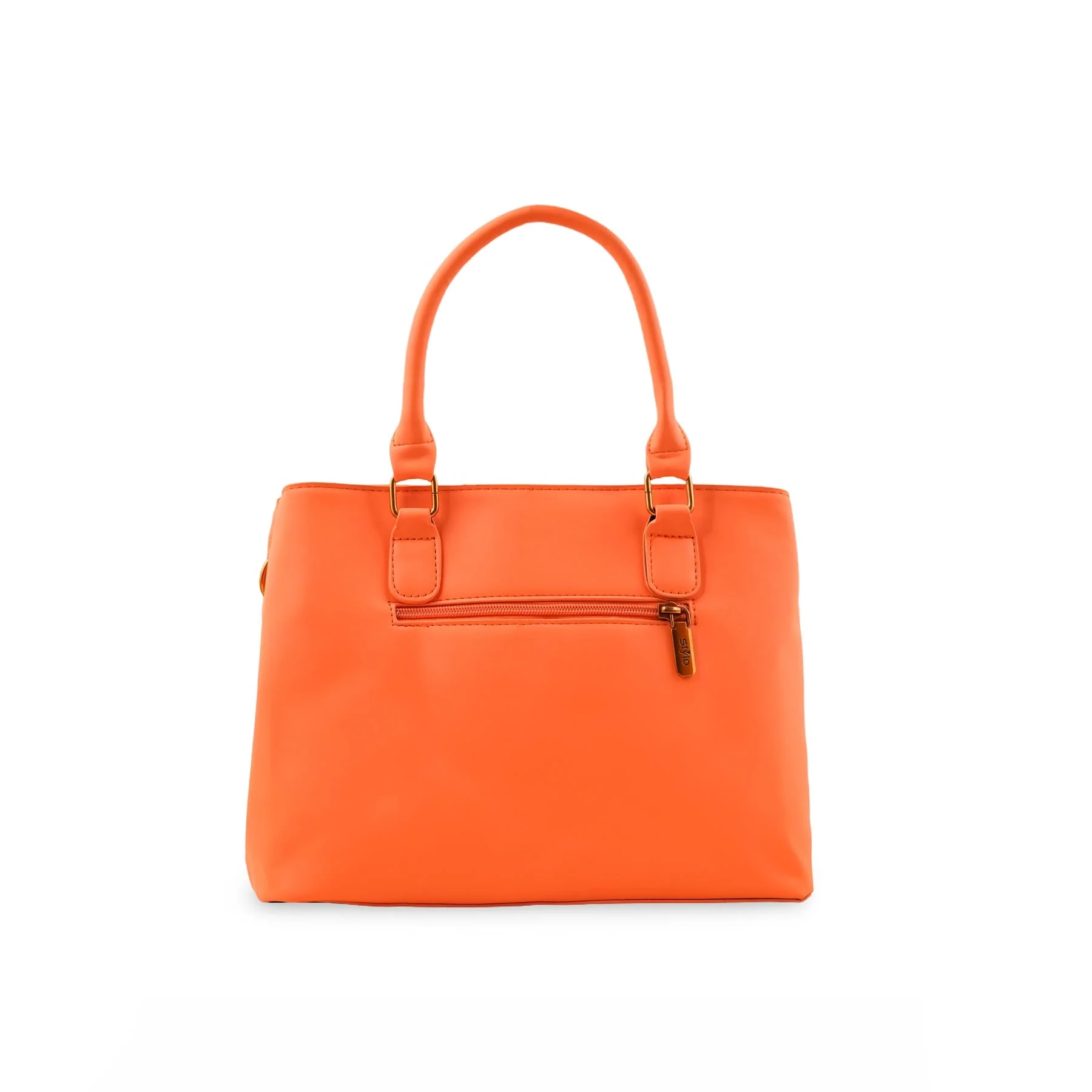 Orange Formal Hand Bag For Ladies P36153 - Image 4