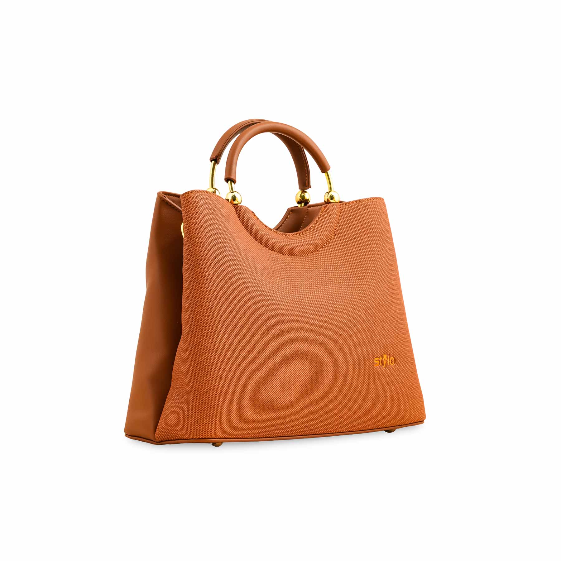 Orange Formal Hand Bag For Ladies P36370 - Image 3