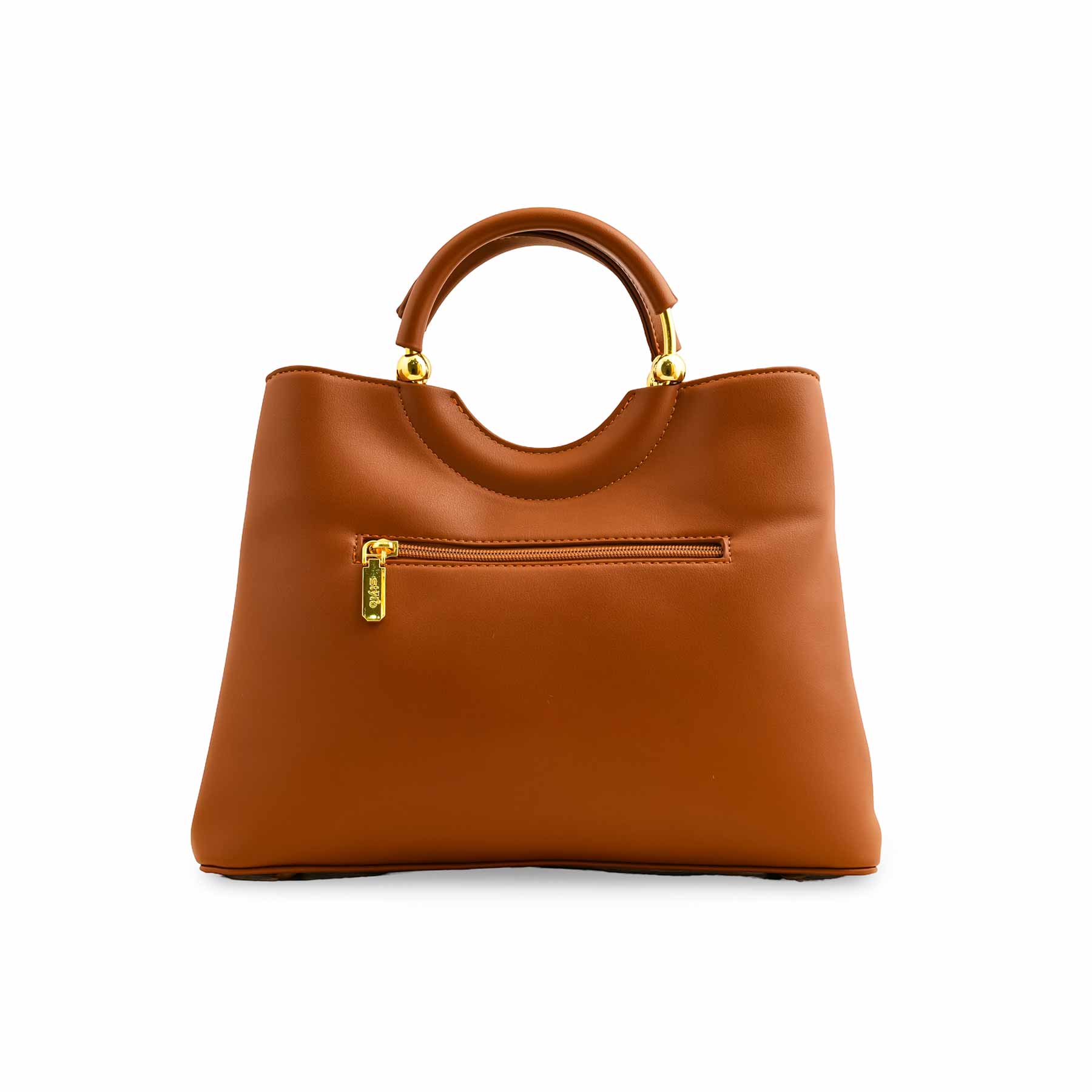 Orange Formal Hand Bag For Ladies P36370 - Image 4