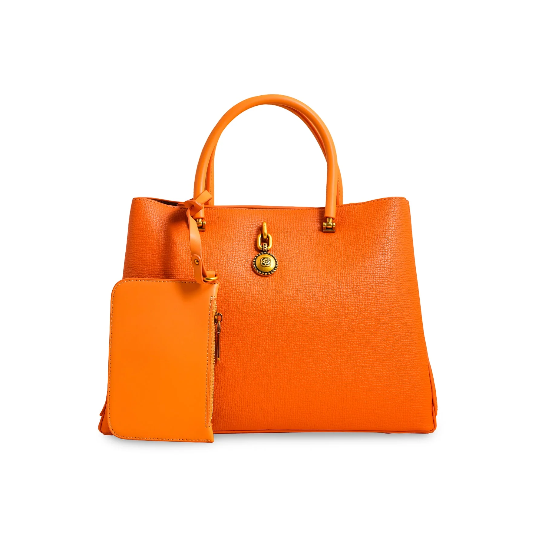 Orange Formal Hand Bag P36221 - Image 2