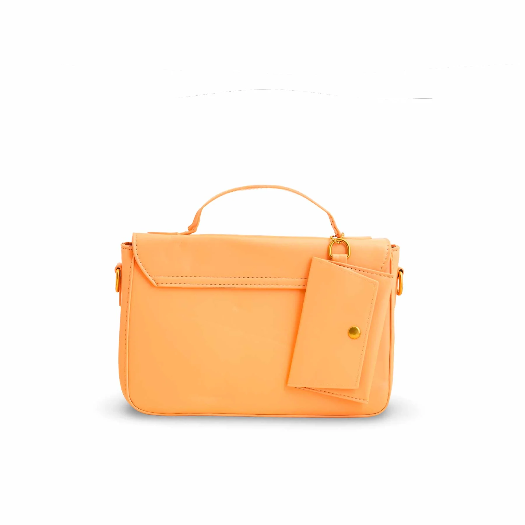 Orange Formal Shoulder Bag For Women P36142 - Image 3
