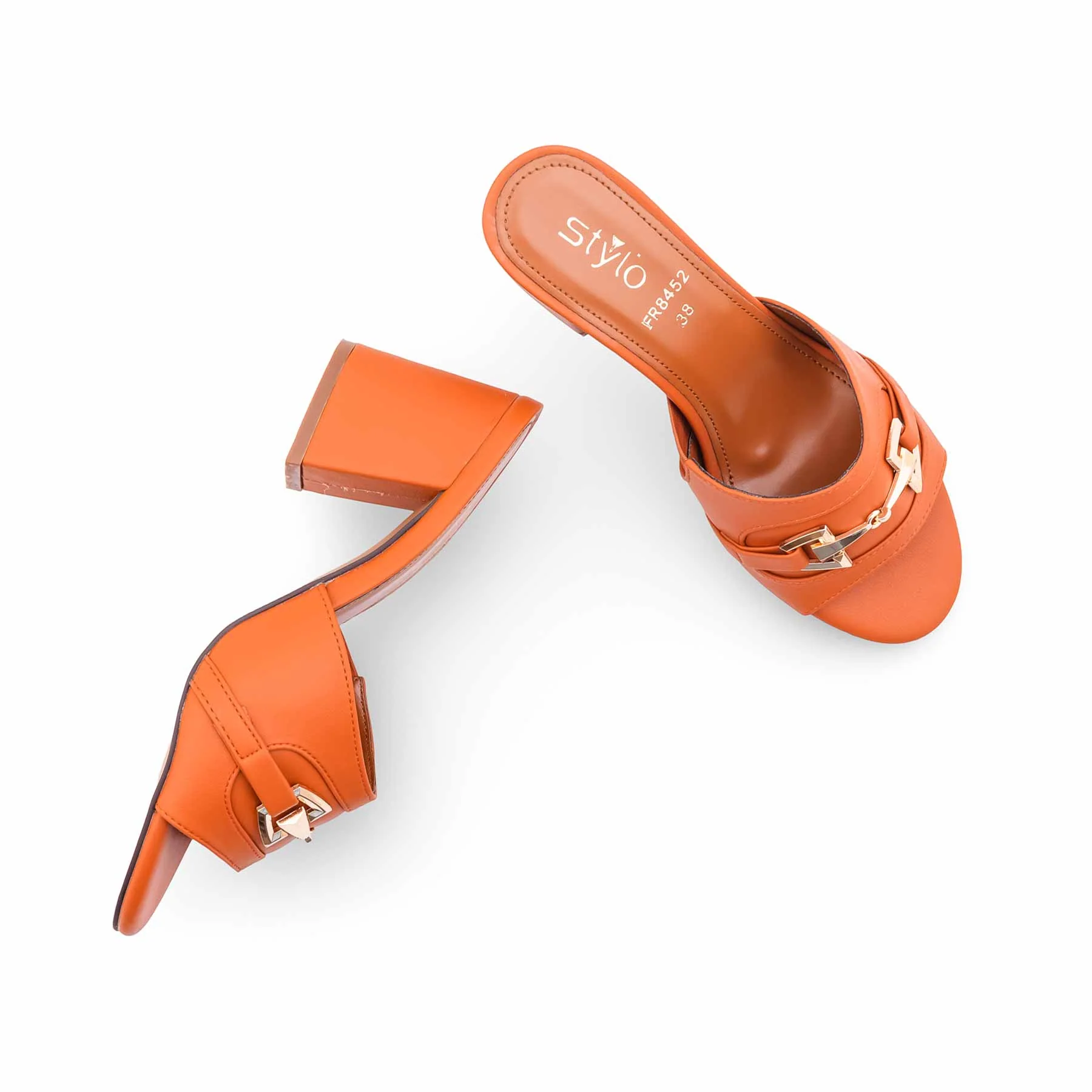 Orange Formal Slipper For Ladies FR8452 - Image 5