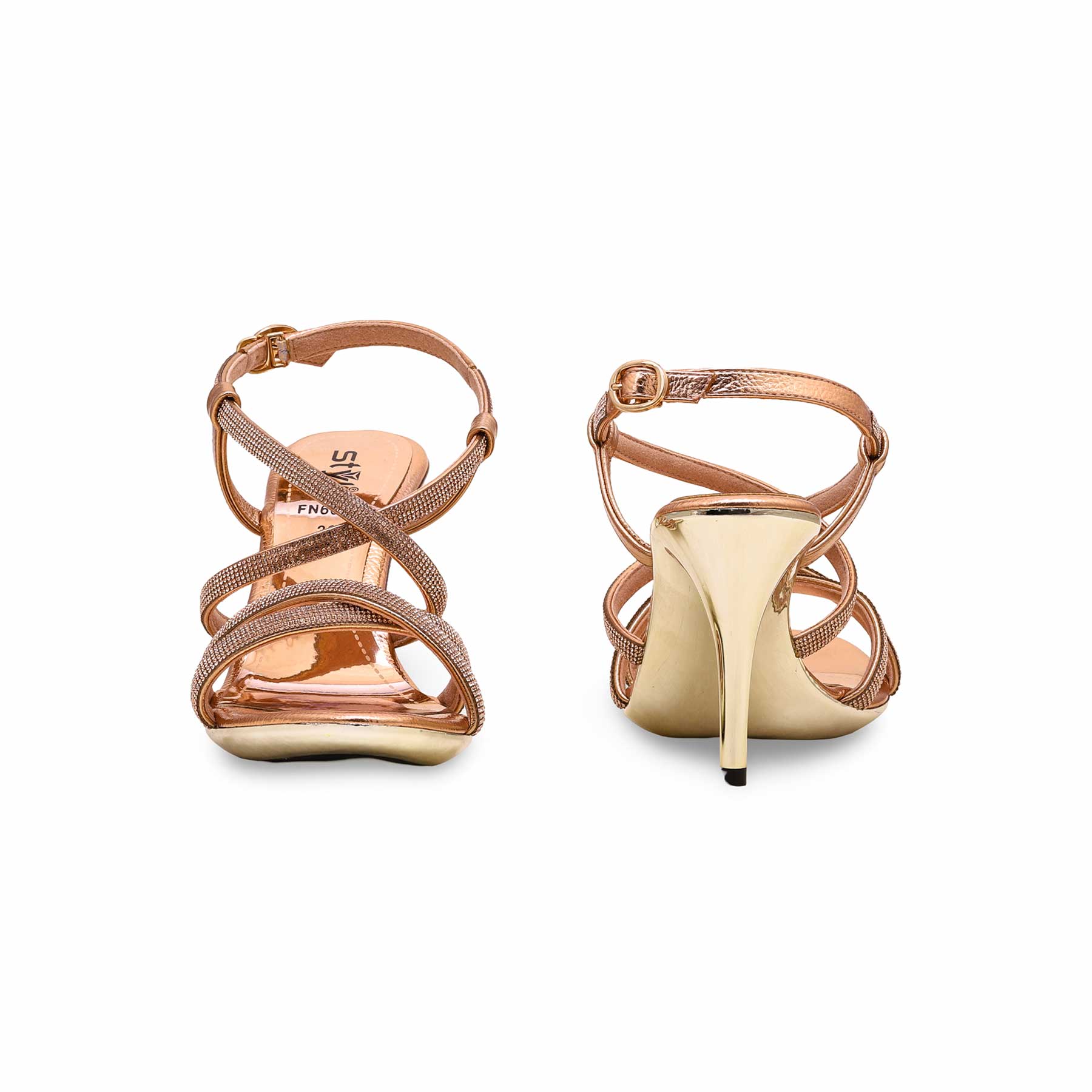 Peach Bridal Sandal FN6060 - Image 4