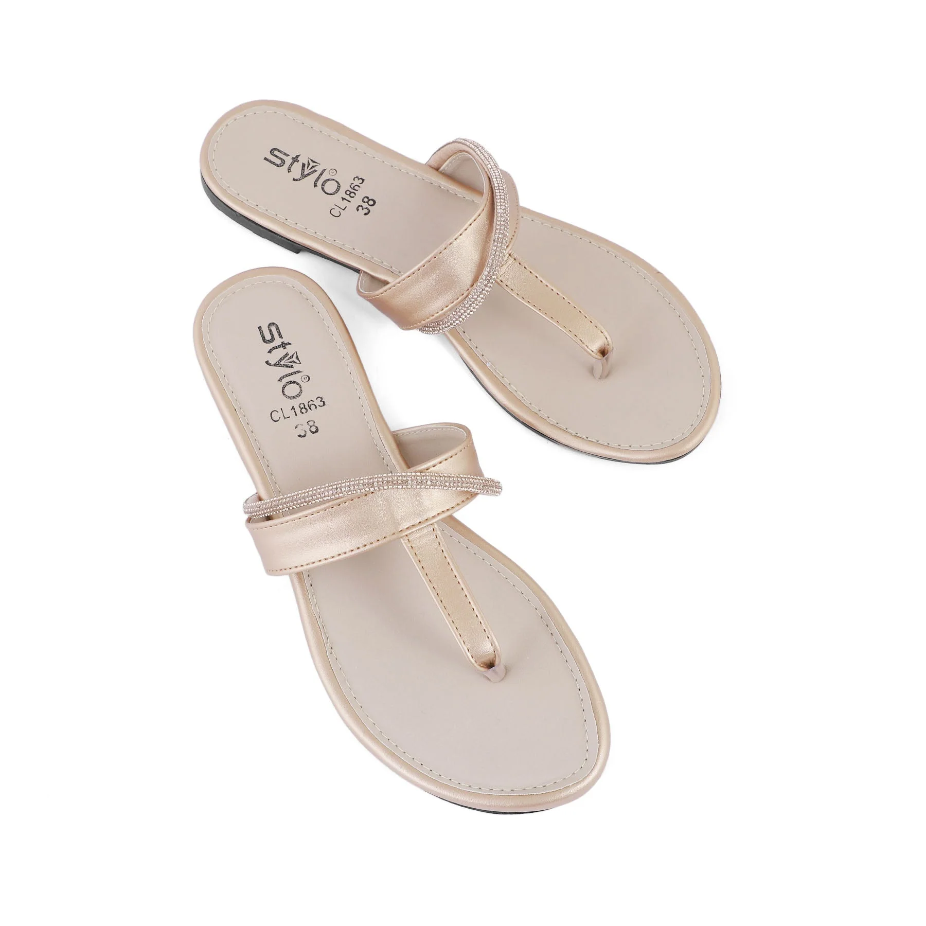 Peach Casual Chappal CL1863 - Image 4