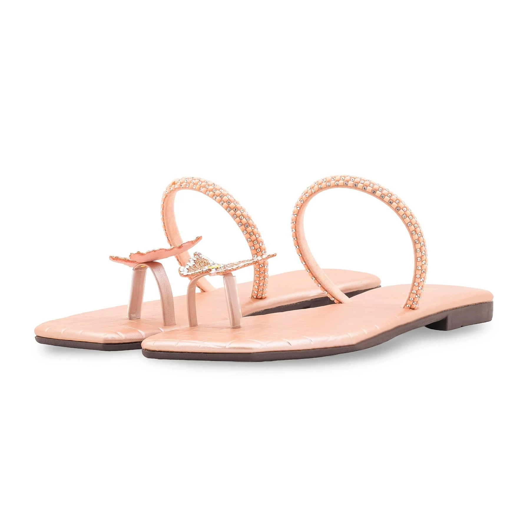 Peach Casual Chappal For Ladies CL2216 - Image 3
