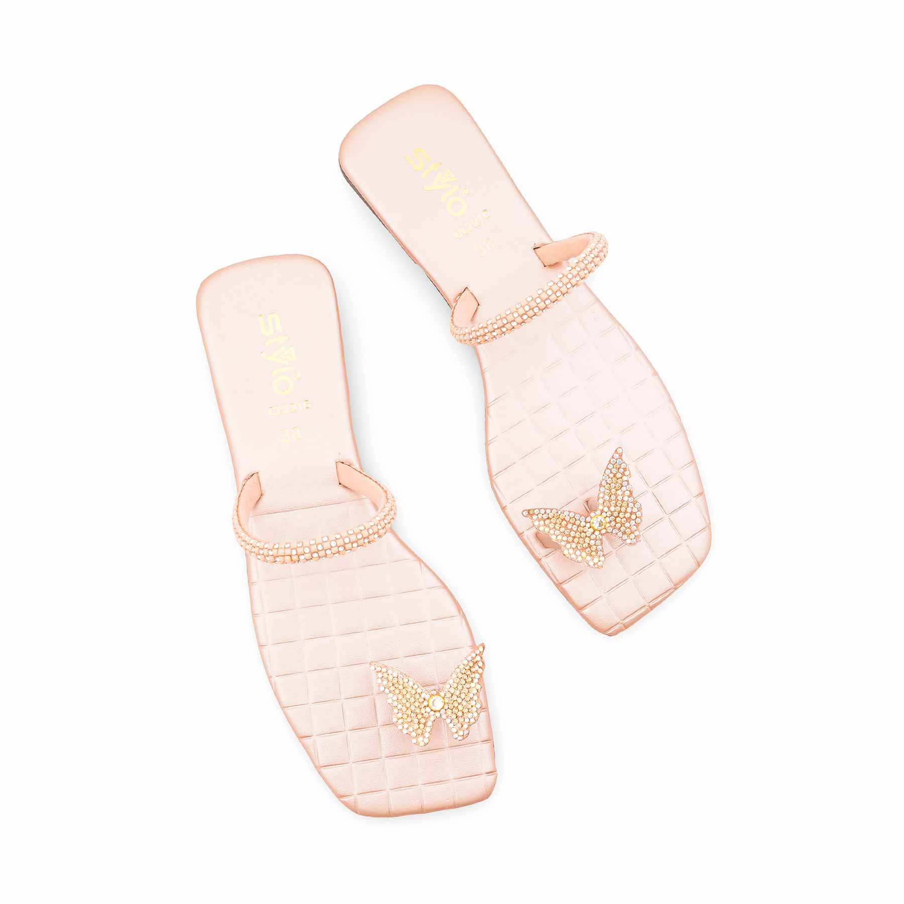 Peach Casual Chappal For Ladies CL2216 - Image 5