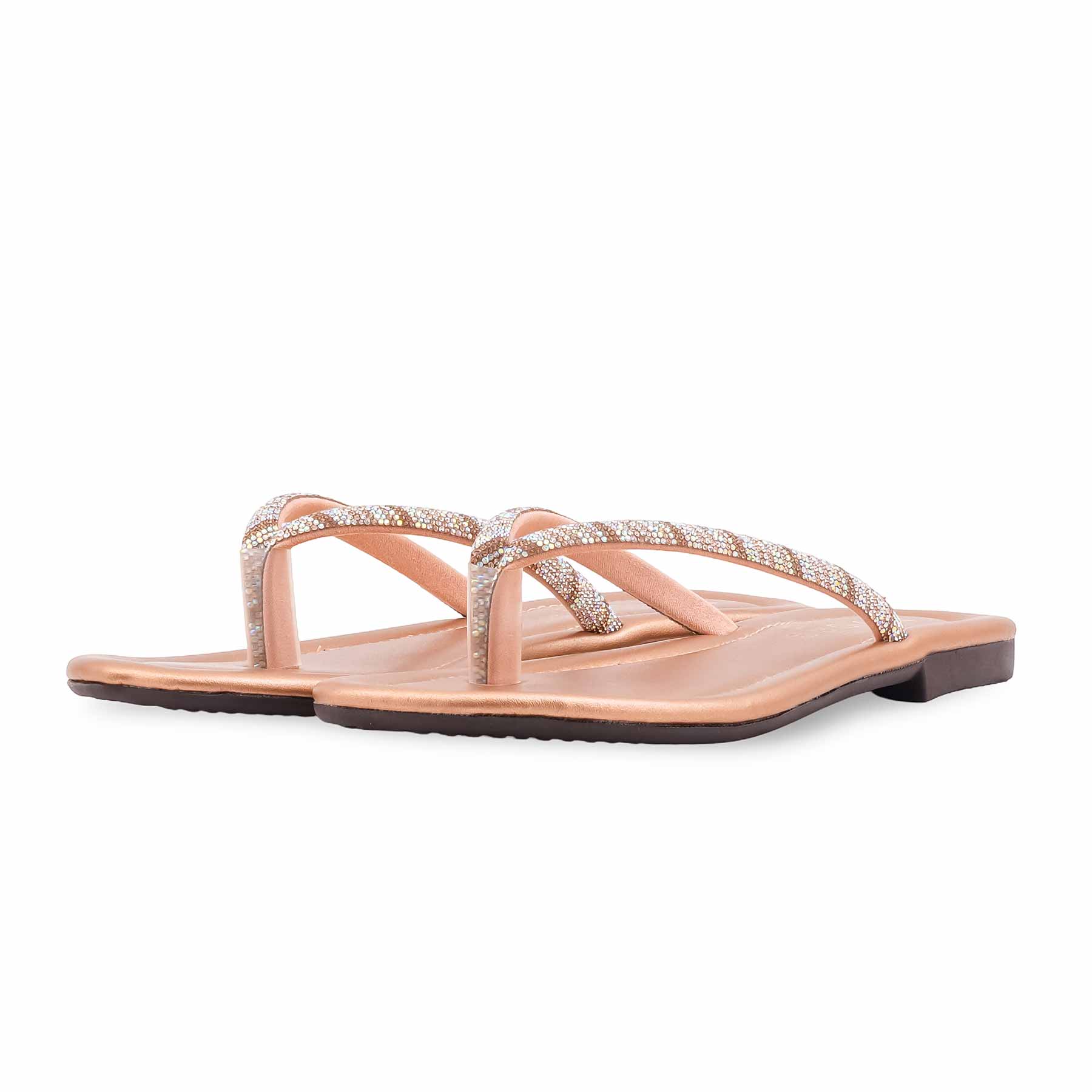 Peach Casual Chappal For Women CL2316 - Image 3