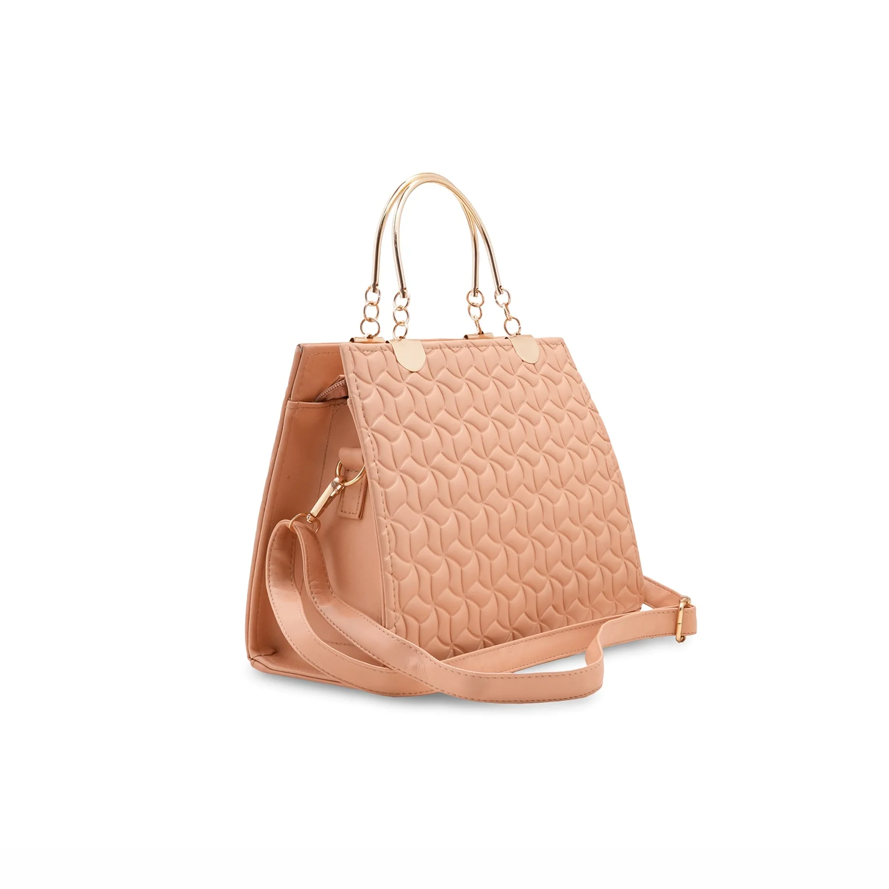 Peach Casual Hand Bag For Women P56224 - Image 3