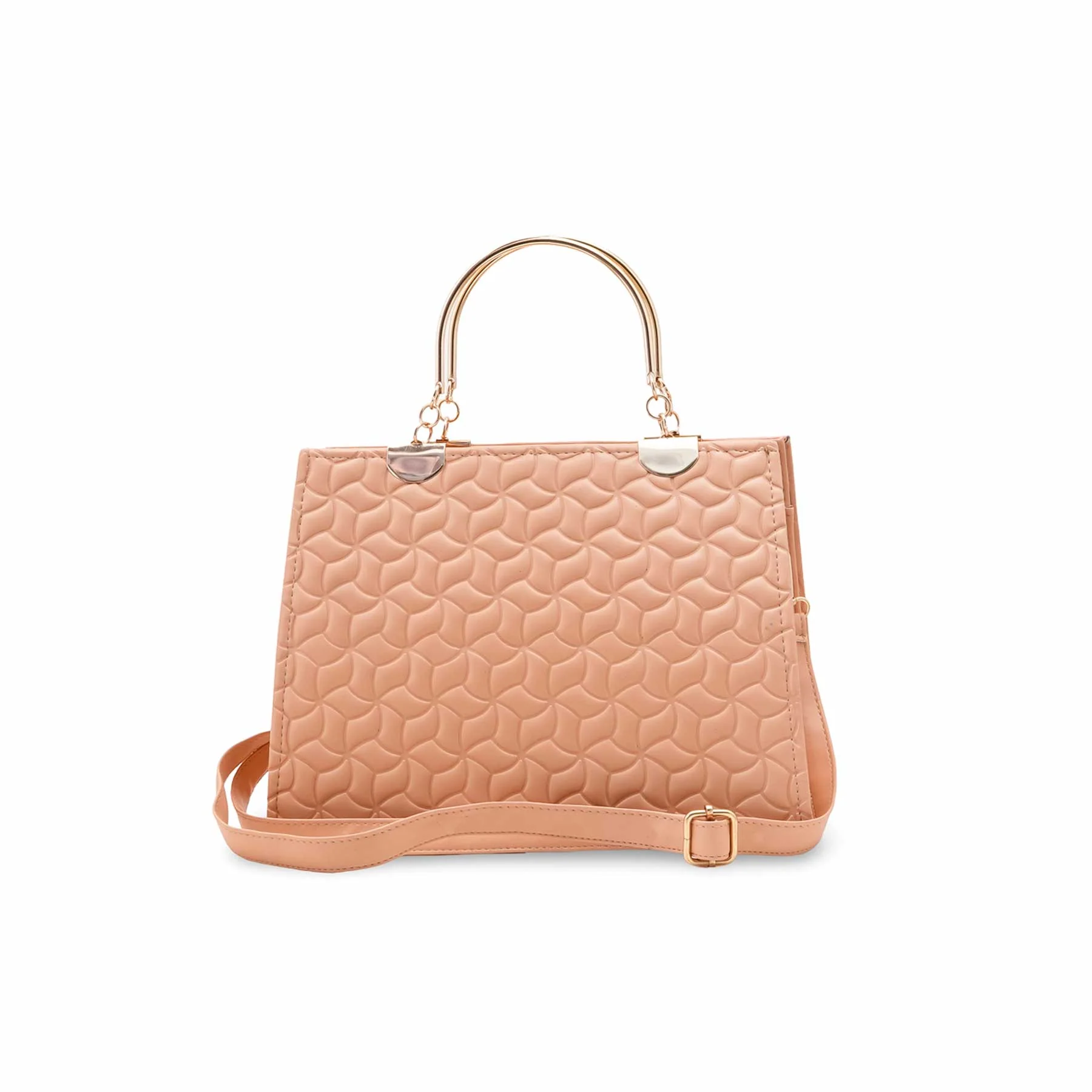 Peach Casual Hand Bag For Women P56224 - Image 4