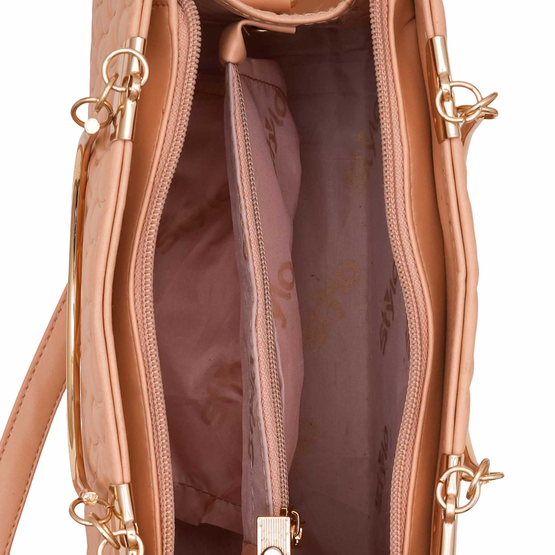 Peach Casual Hand Bag For Women P56224 - Image 5