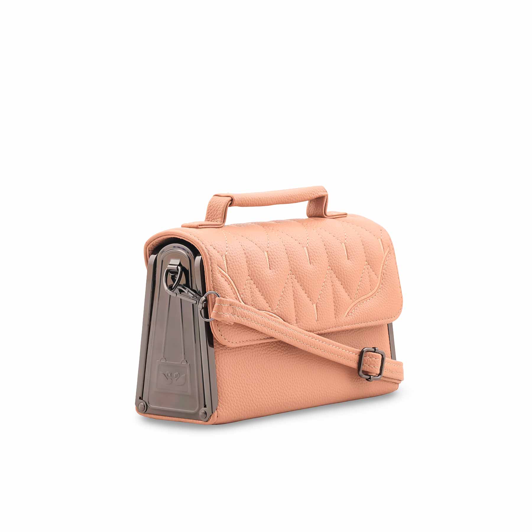 Peach Casual Pouch For Women P97661 - Image 3