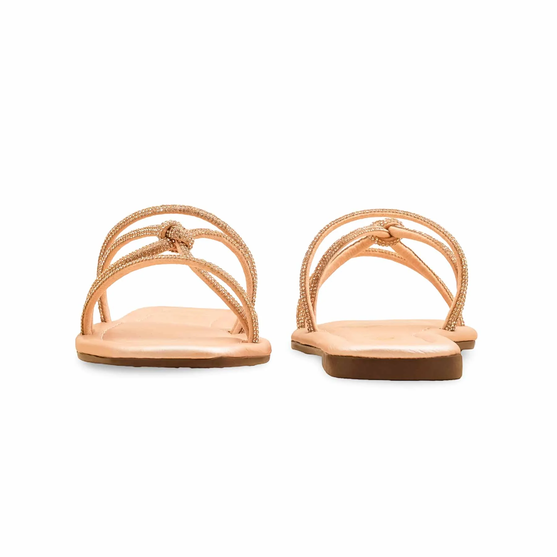 Peach Casual Slipper For Ladies CL2087 - Image 4