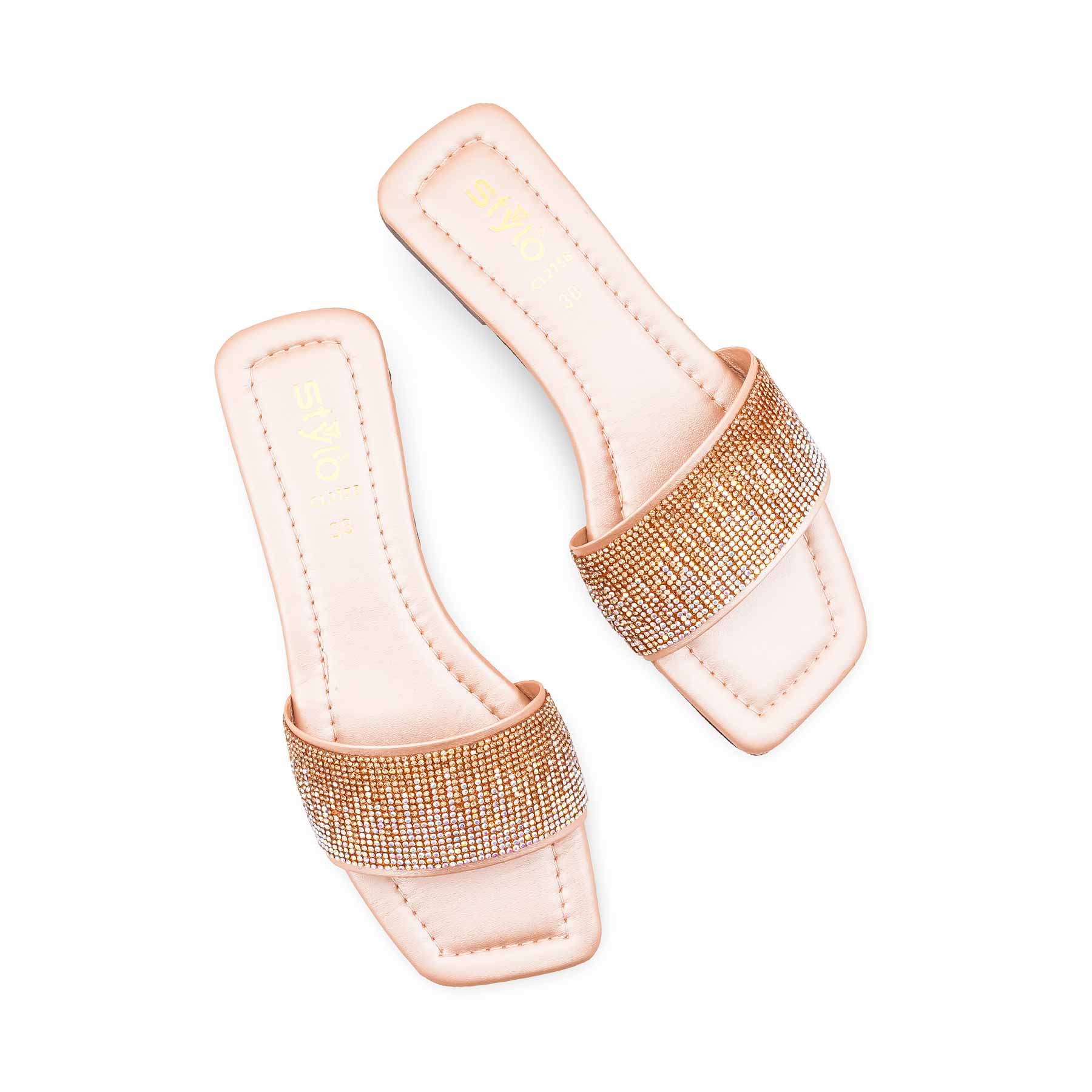 Peach Casual Slipper For Ladies CL2158 - Image 5