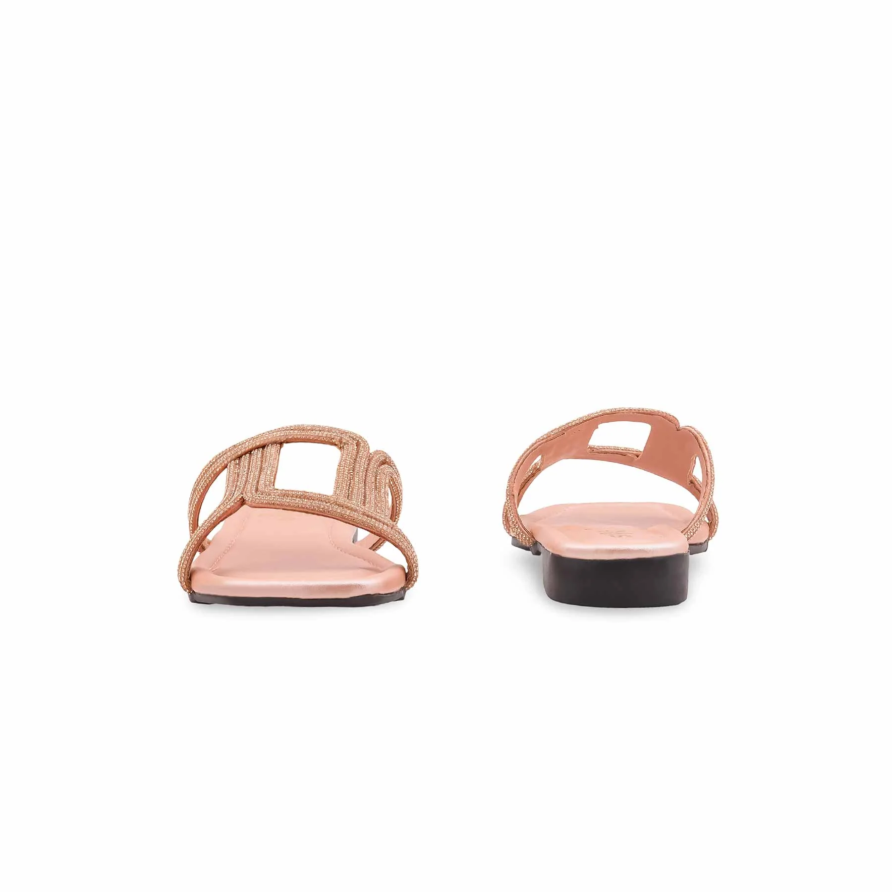 Peach Casual Slipper For Ladies CL2238 - Image 4