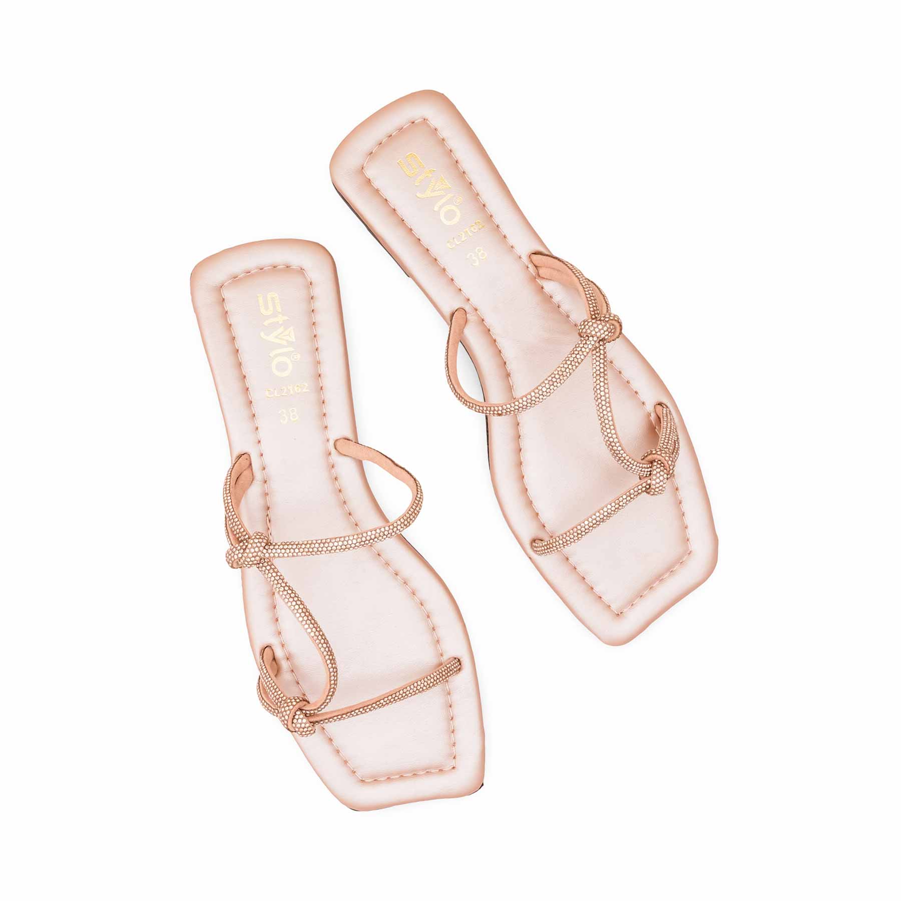 Peach Casual Slipper For Women CL2162 - Image 5