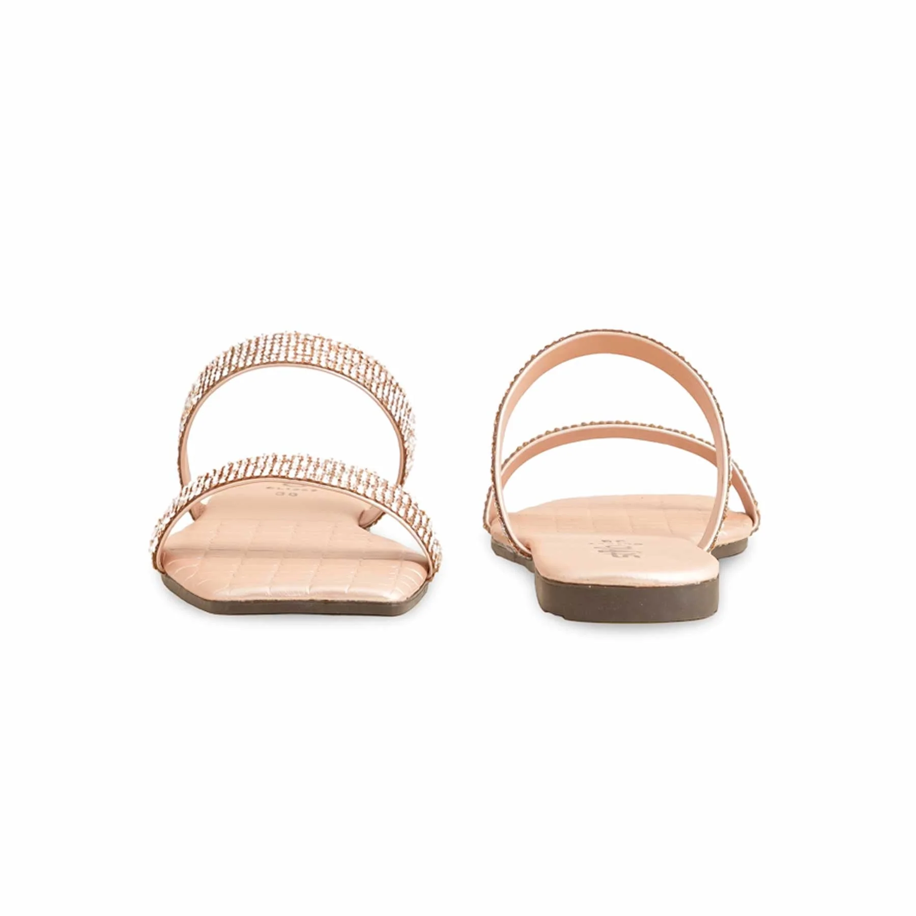 Peach Casual Slippers For Ladies CL1997 - Image 4