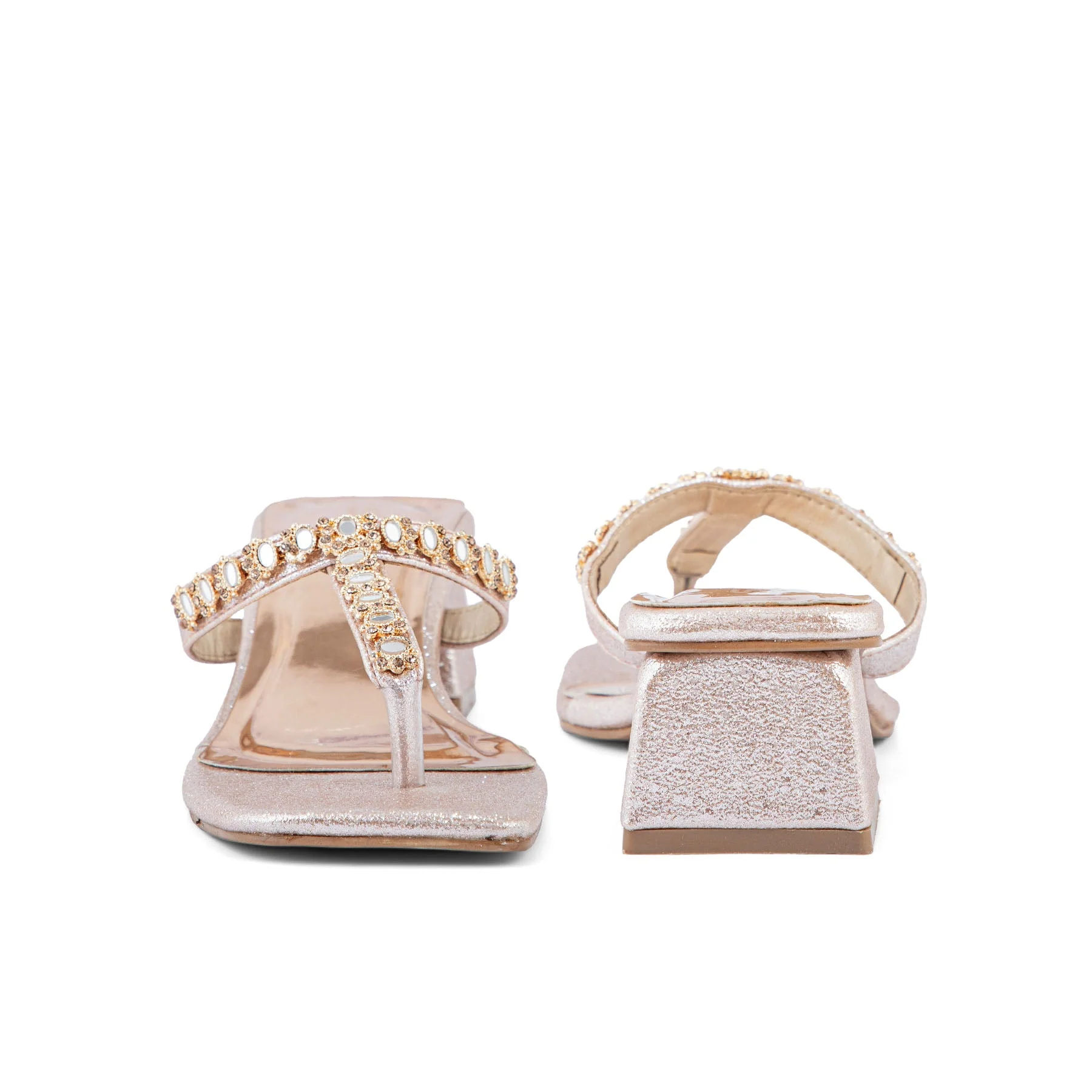 Peach Fancy Chappal FN0733 - Image 4