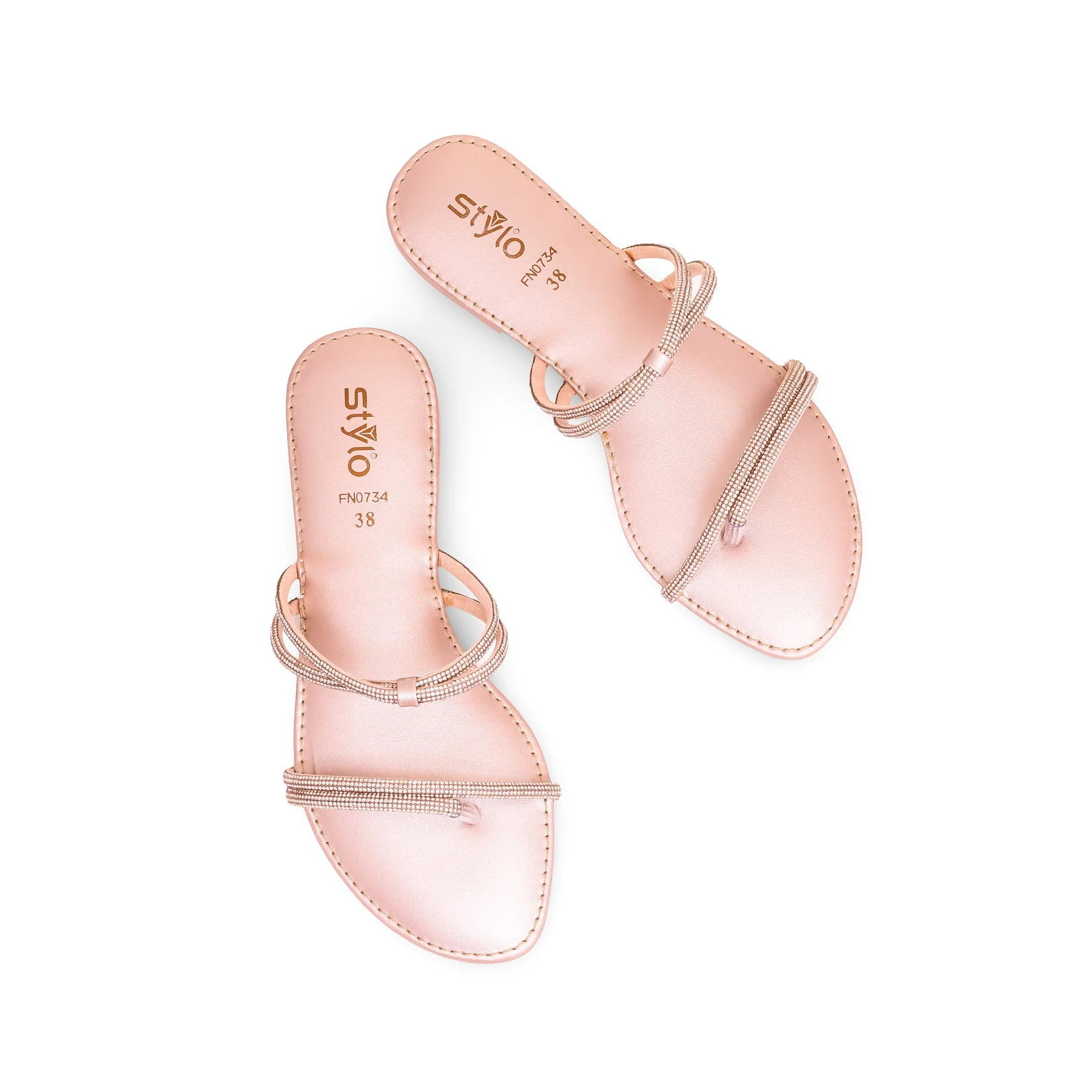 Peach Fancy Chappal FN0734 - Image 5