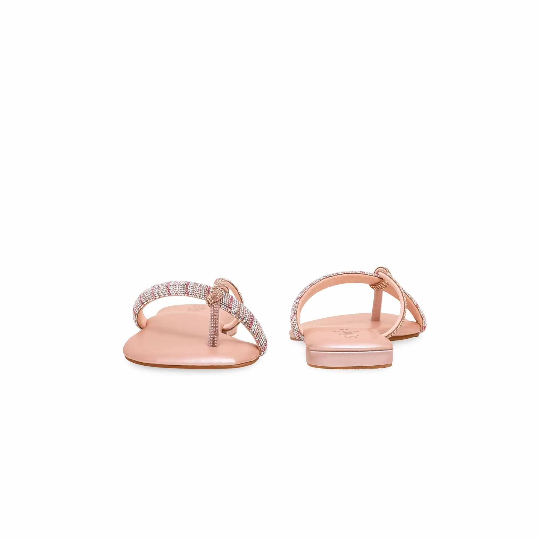 Peach Fancy Chappal FN0736 - Image 4