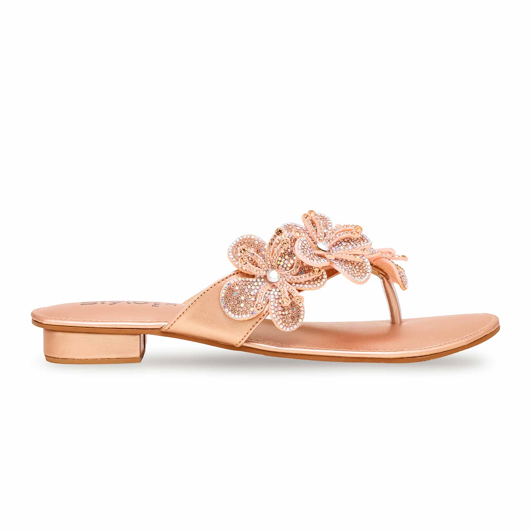 Peach Fancy Chappal FN0748 - Image 2