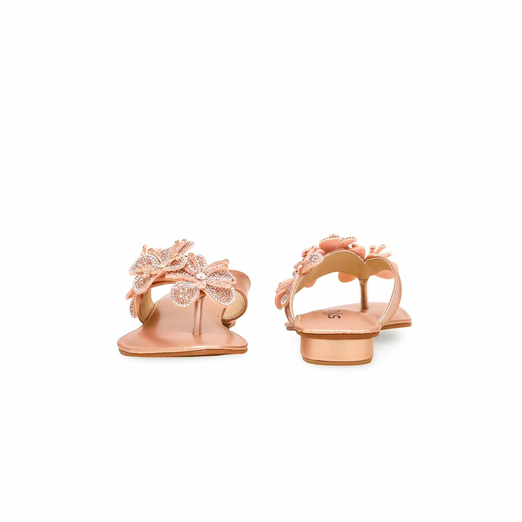 Peach Fancy Chappal FN0748 - Image 4