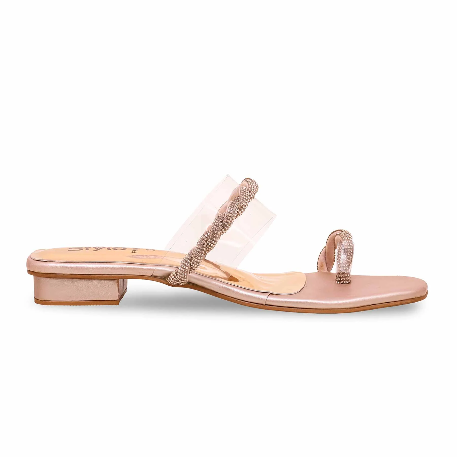 Peach Fancy Chappal FN0760 - Image 2