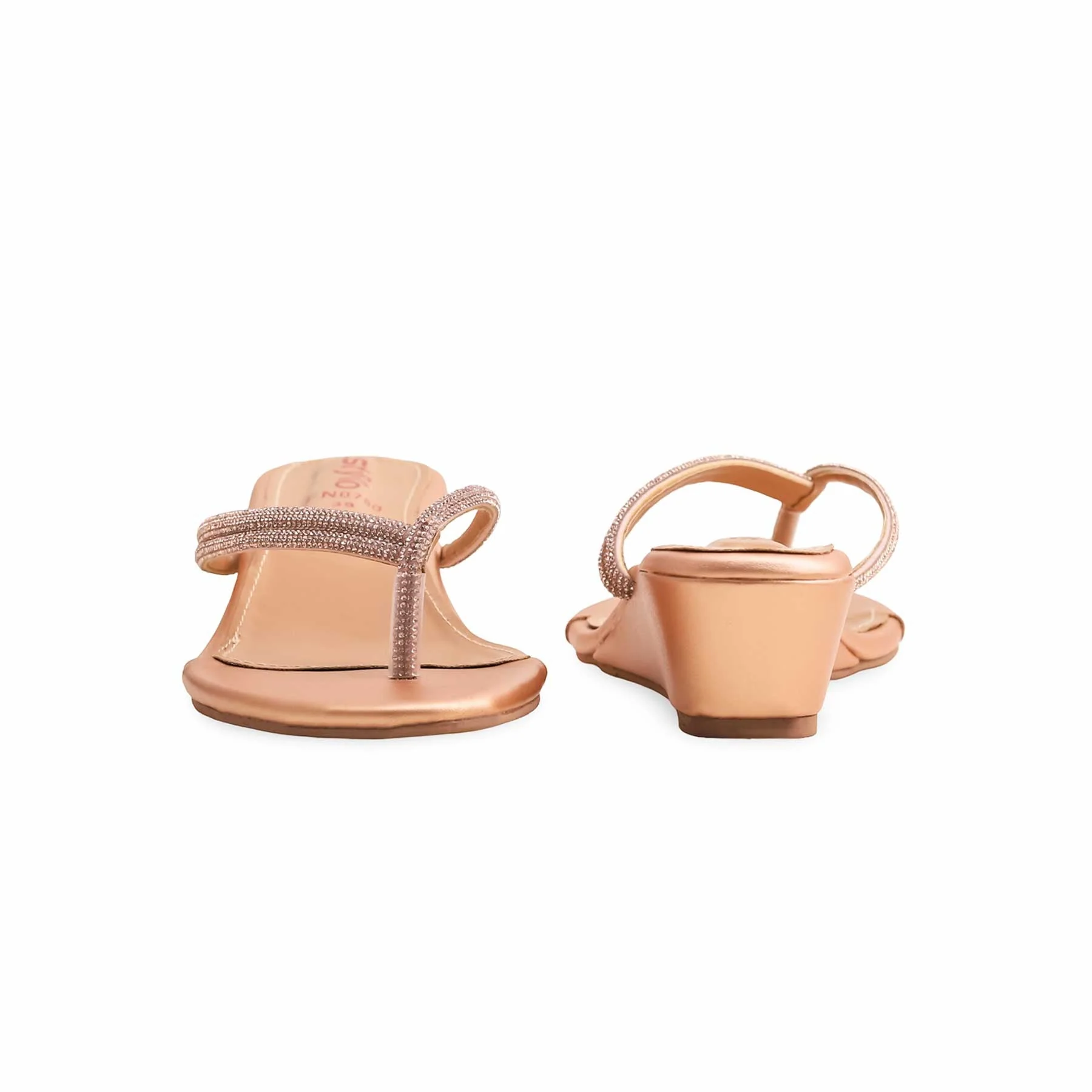 Peach Fancy Chappal FN0780 - Image 4
