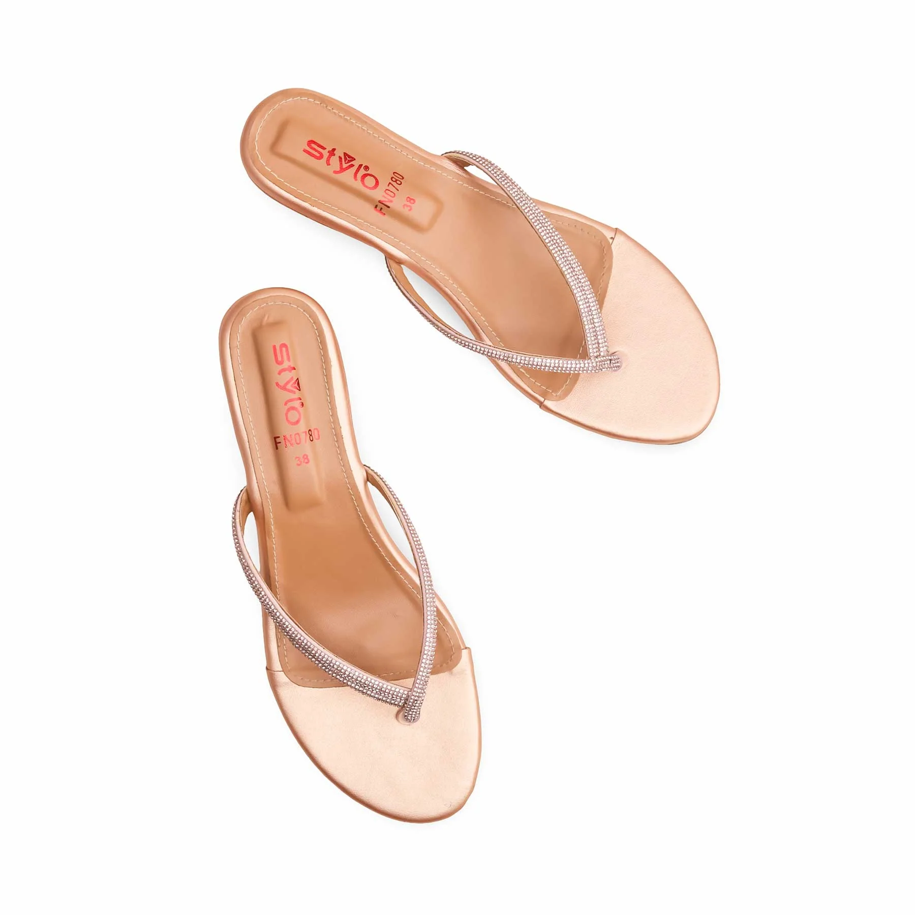 Peach Fancy Chappal FN0780 - Image 5