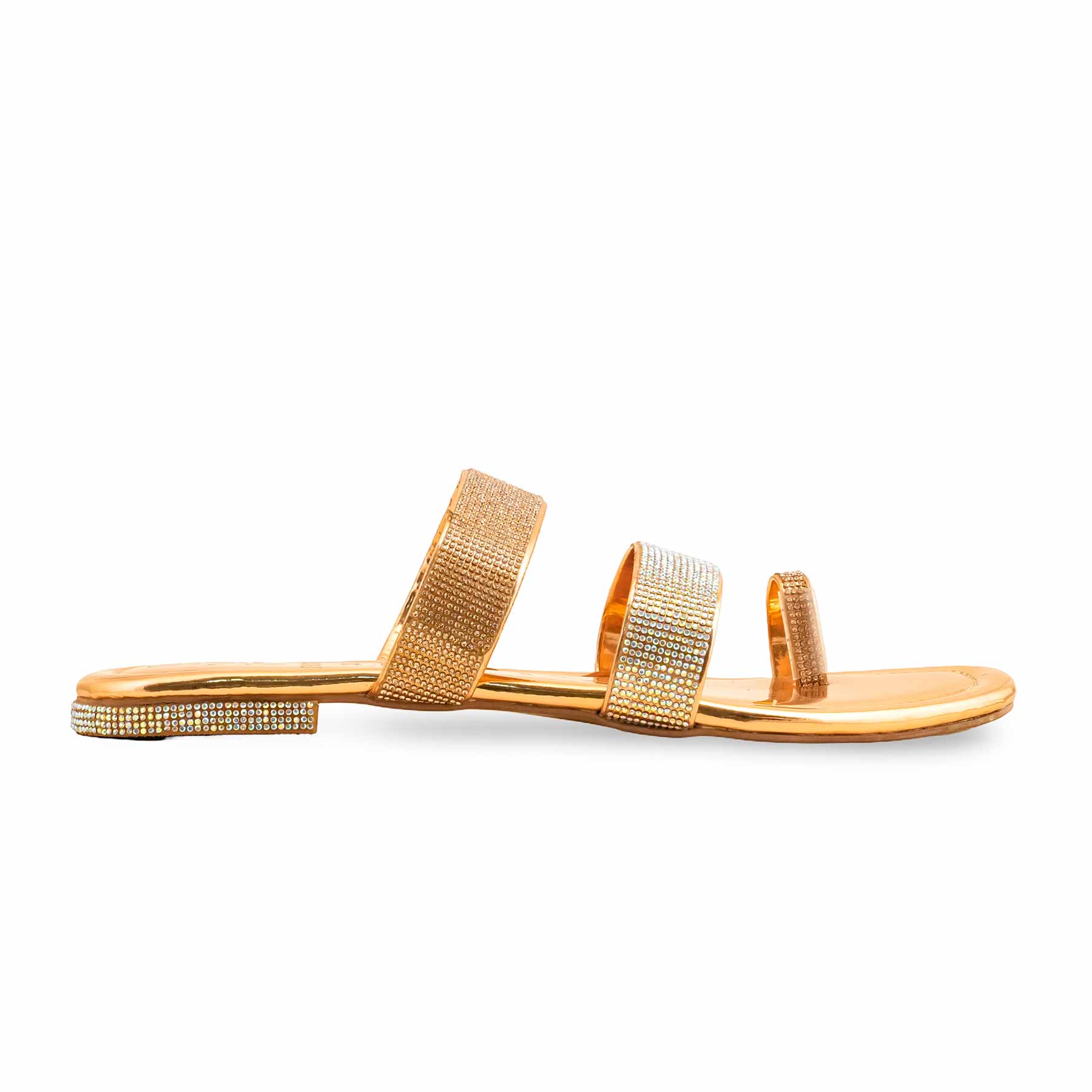 Peach Fancy Chappal For Women FN0798 - Image 2