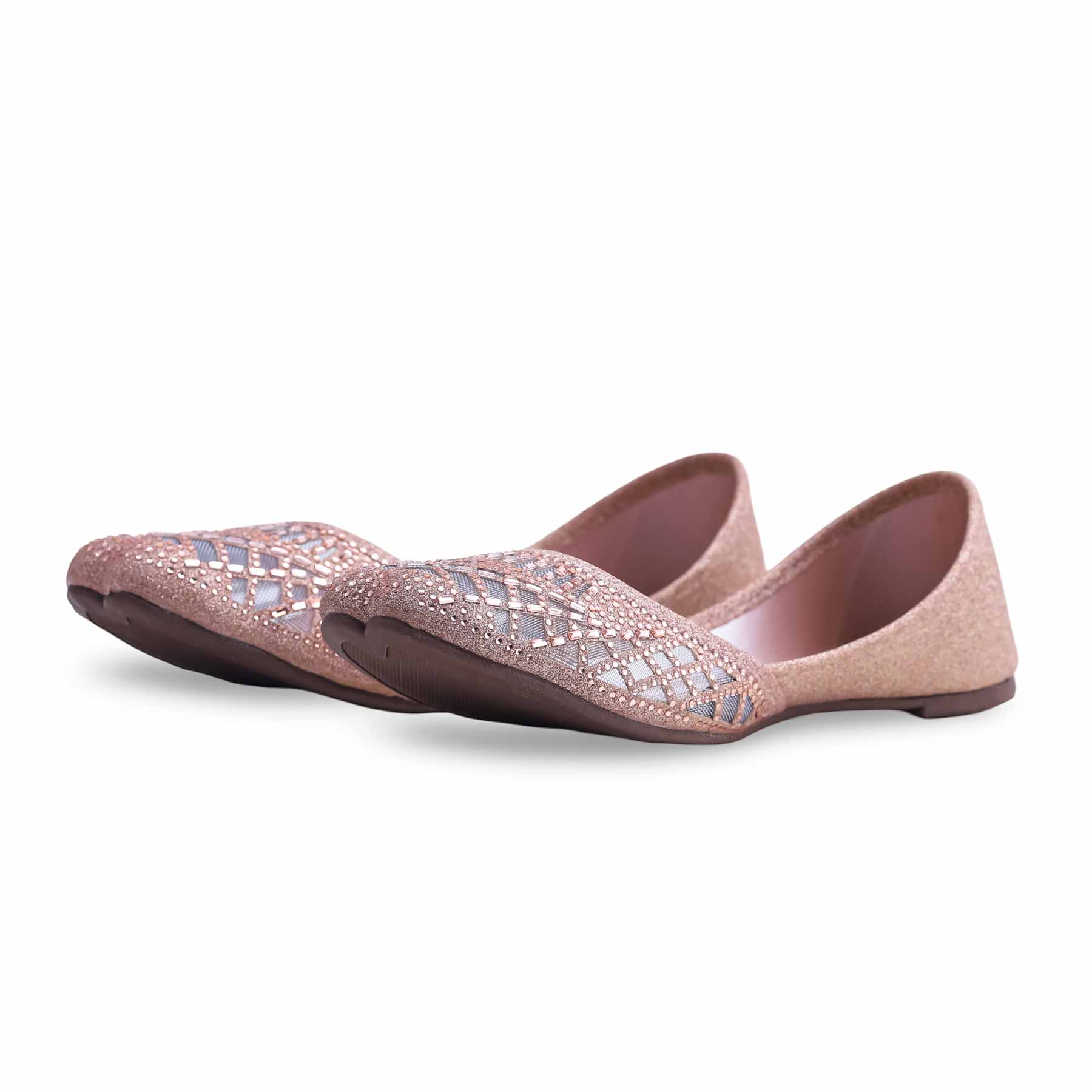 Peach Fancy Khussa EC8504 - Image 3