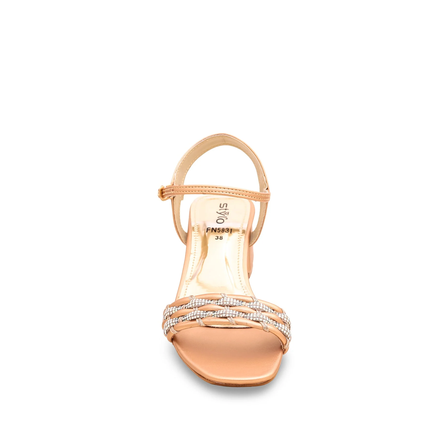 Peach Fancy Sandal FN5831 - Image 3