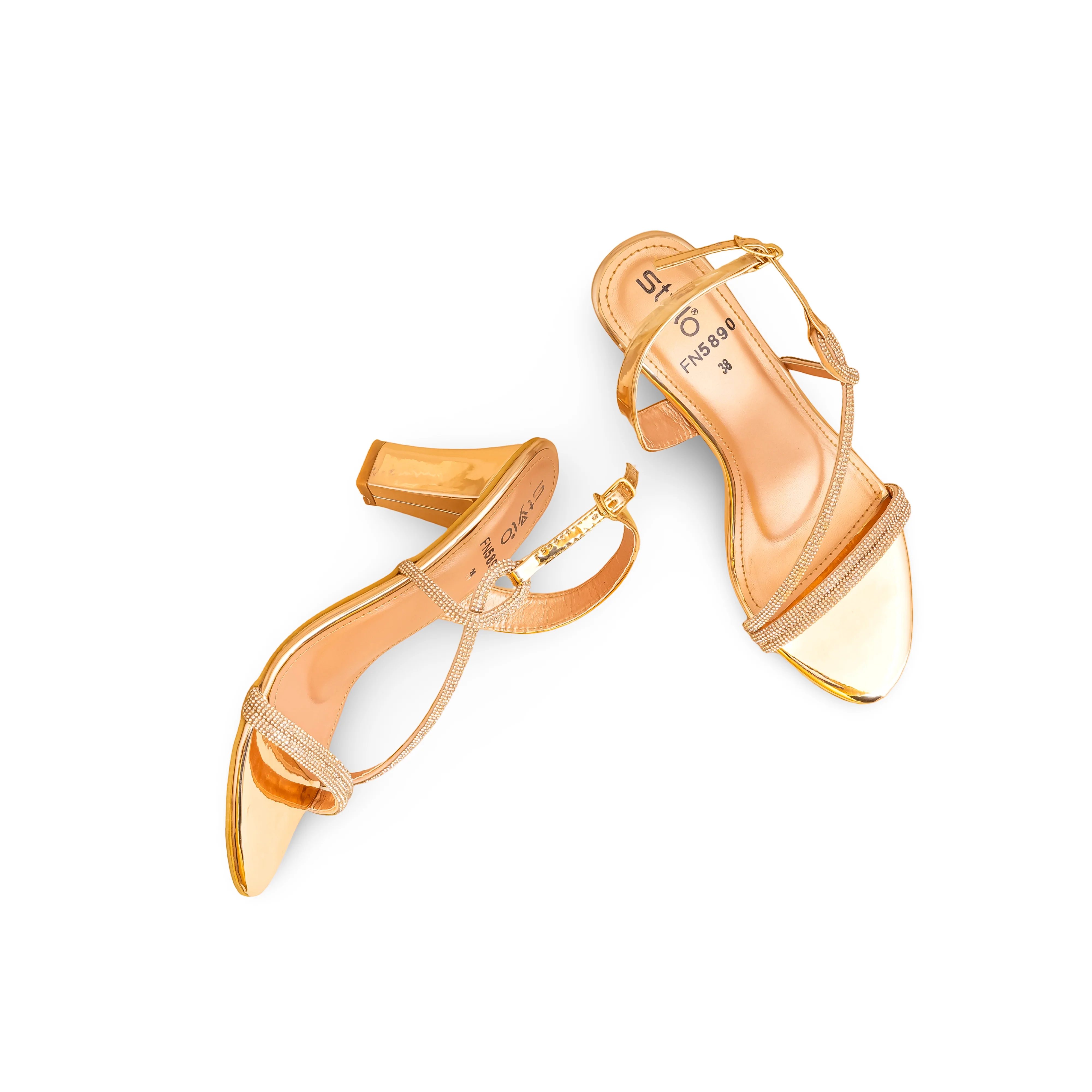 Peach Fancy Sandal FN5890 - Image 5