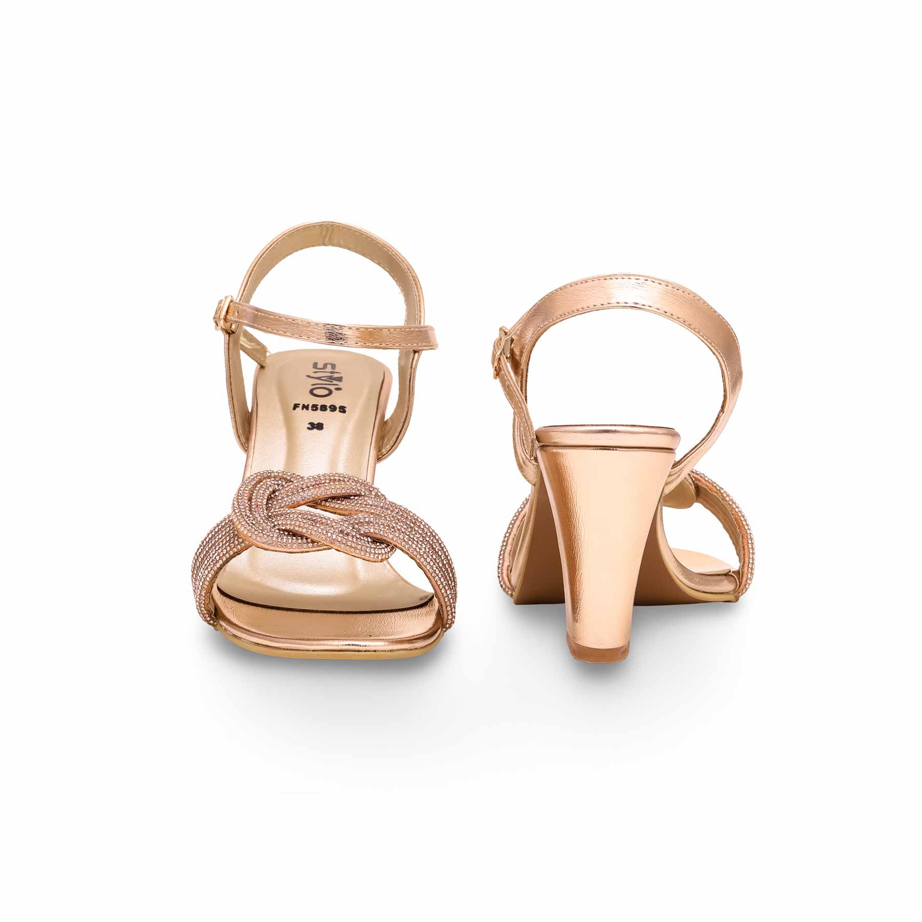 Peach Fancy Sandal FN5895 - Image 3