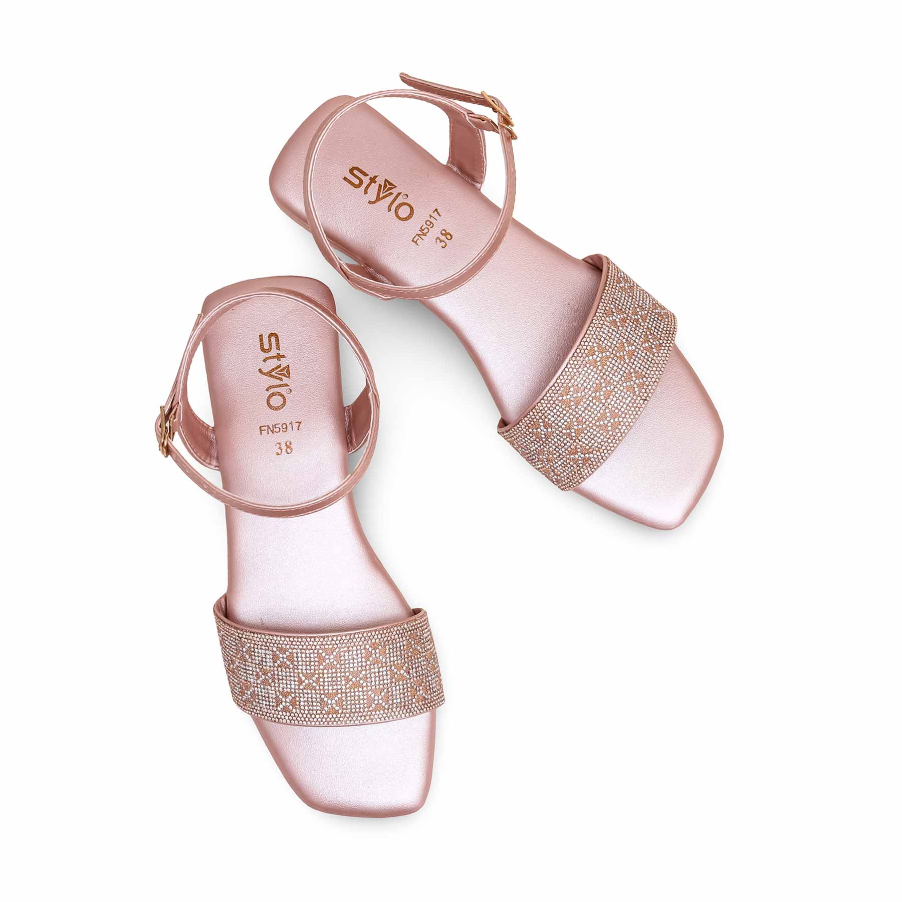 Peach Fancy Sandal FN5917 - Image 4
