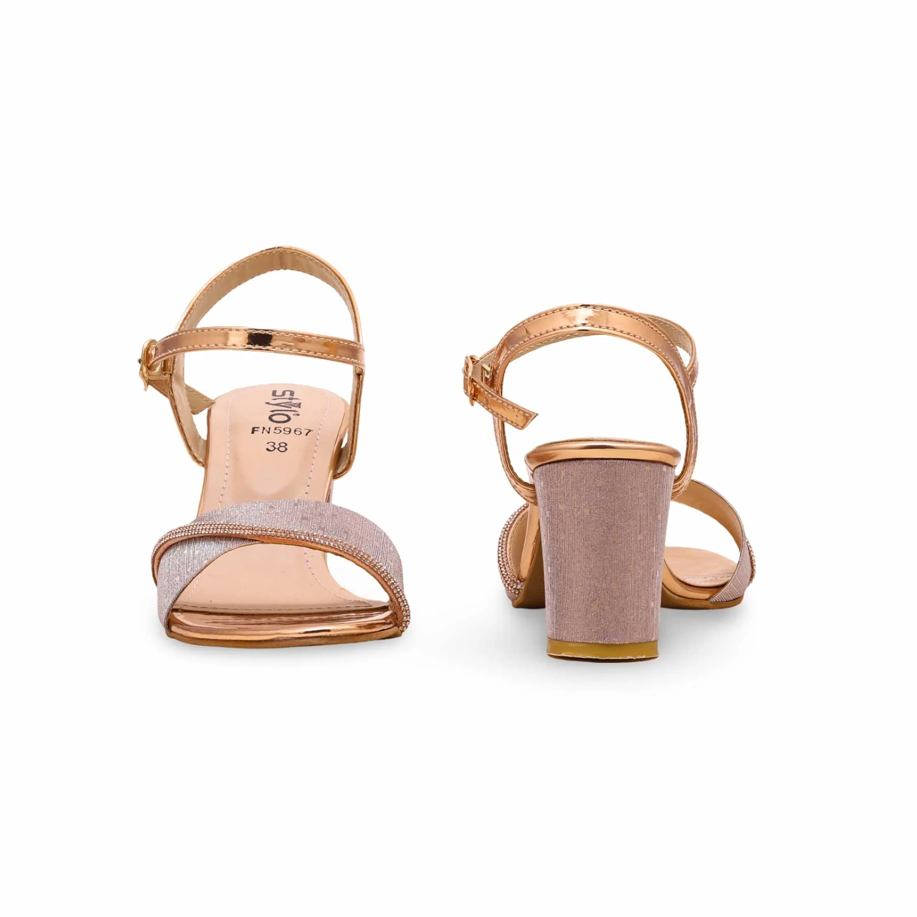 Peach Fancy Sandal FN5967 - Image 3
