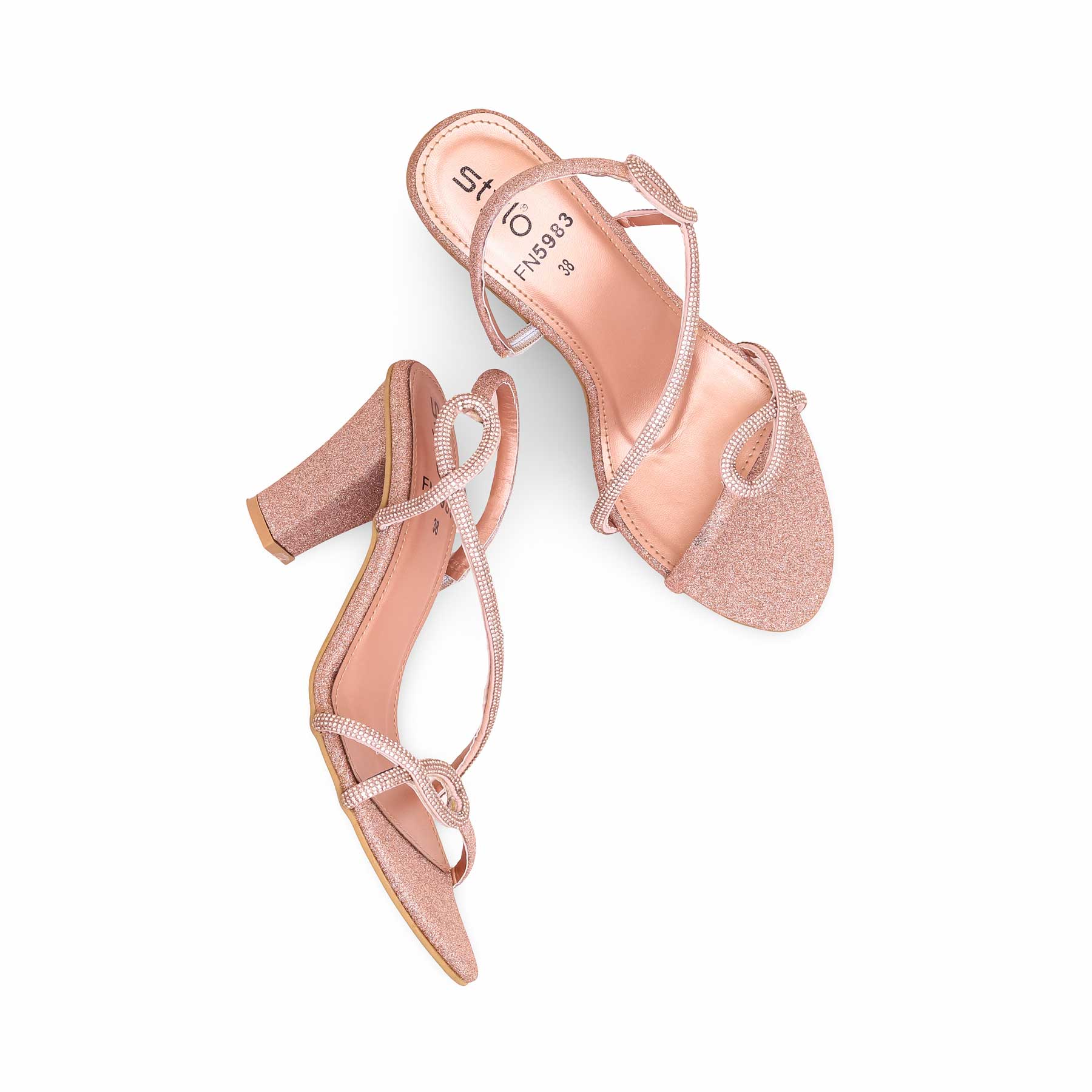 Peach Fancy Sandal FN5983 - Image 4